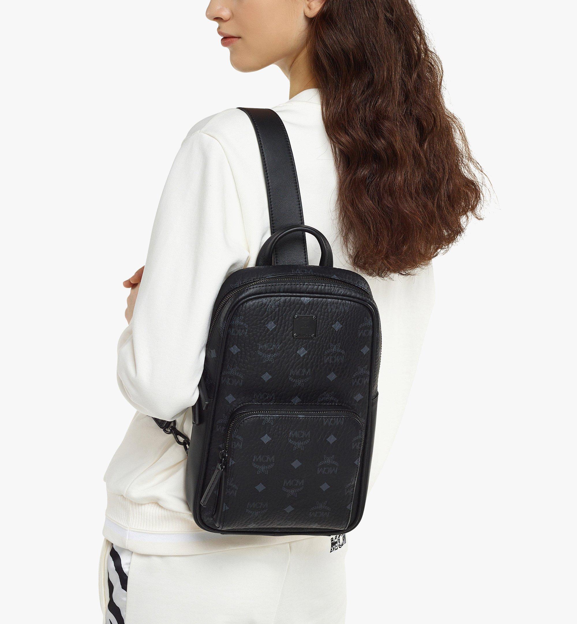 Small Aren Sling Bag in Visetos Black MCM ®UK