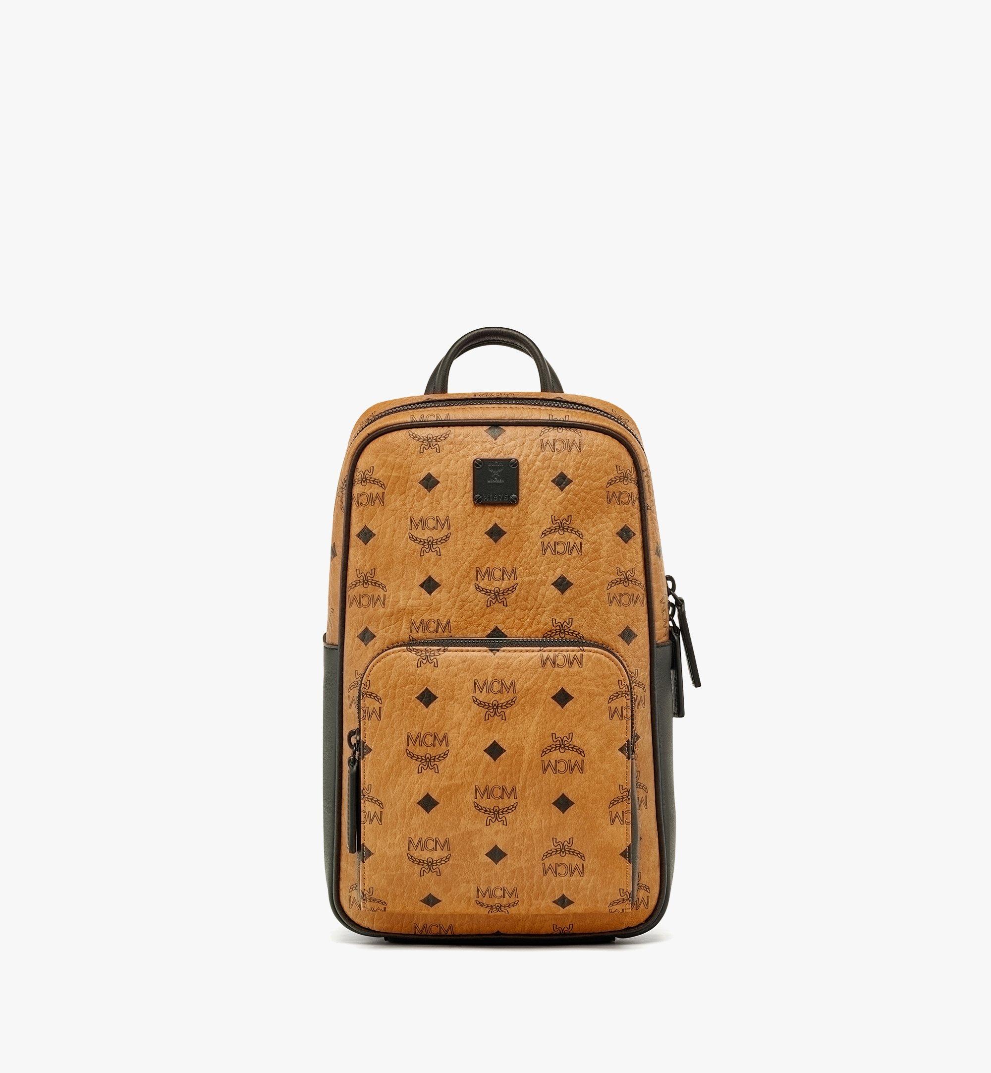 Small Aren Sling Bag in Visetos Cognac | MCM ®JP