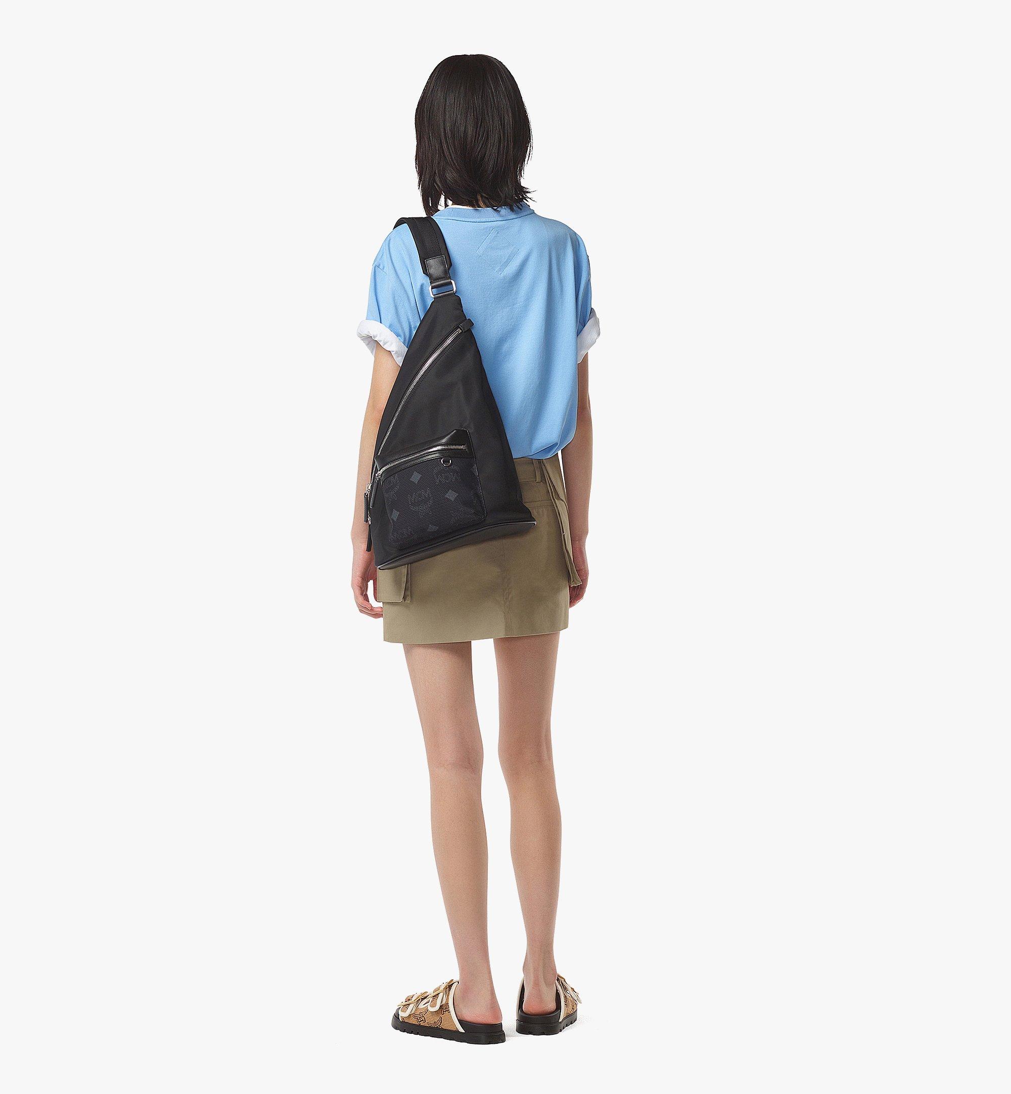 MCM 再生尼龍 Aren 單肩包 Black MMLFSTA02BK001 更多視圖 5