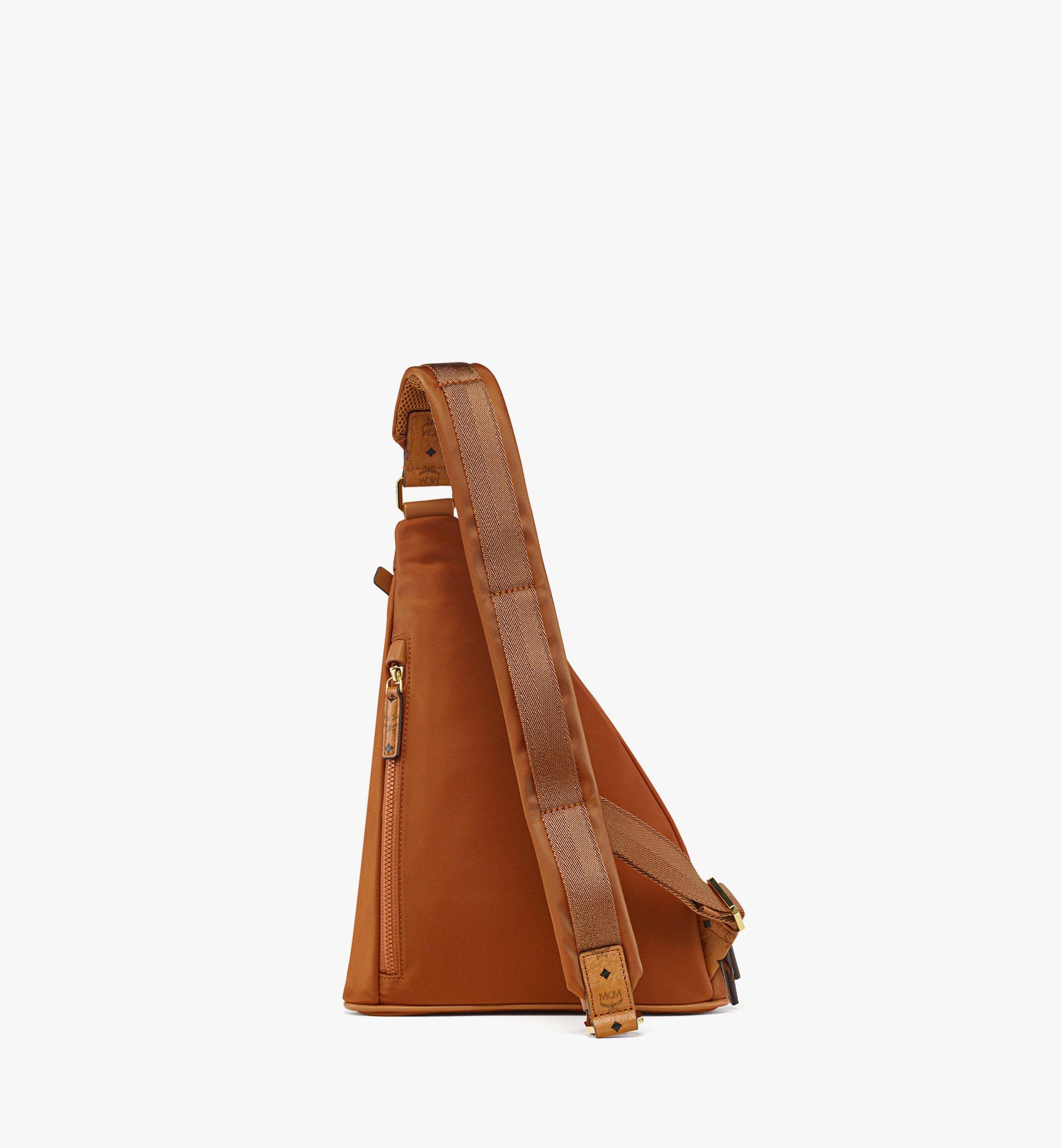 MCM Aren Sling in Recycled Nylon Cognac MMLFSTA07CO001 Alternate View 3