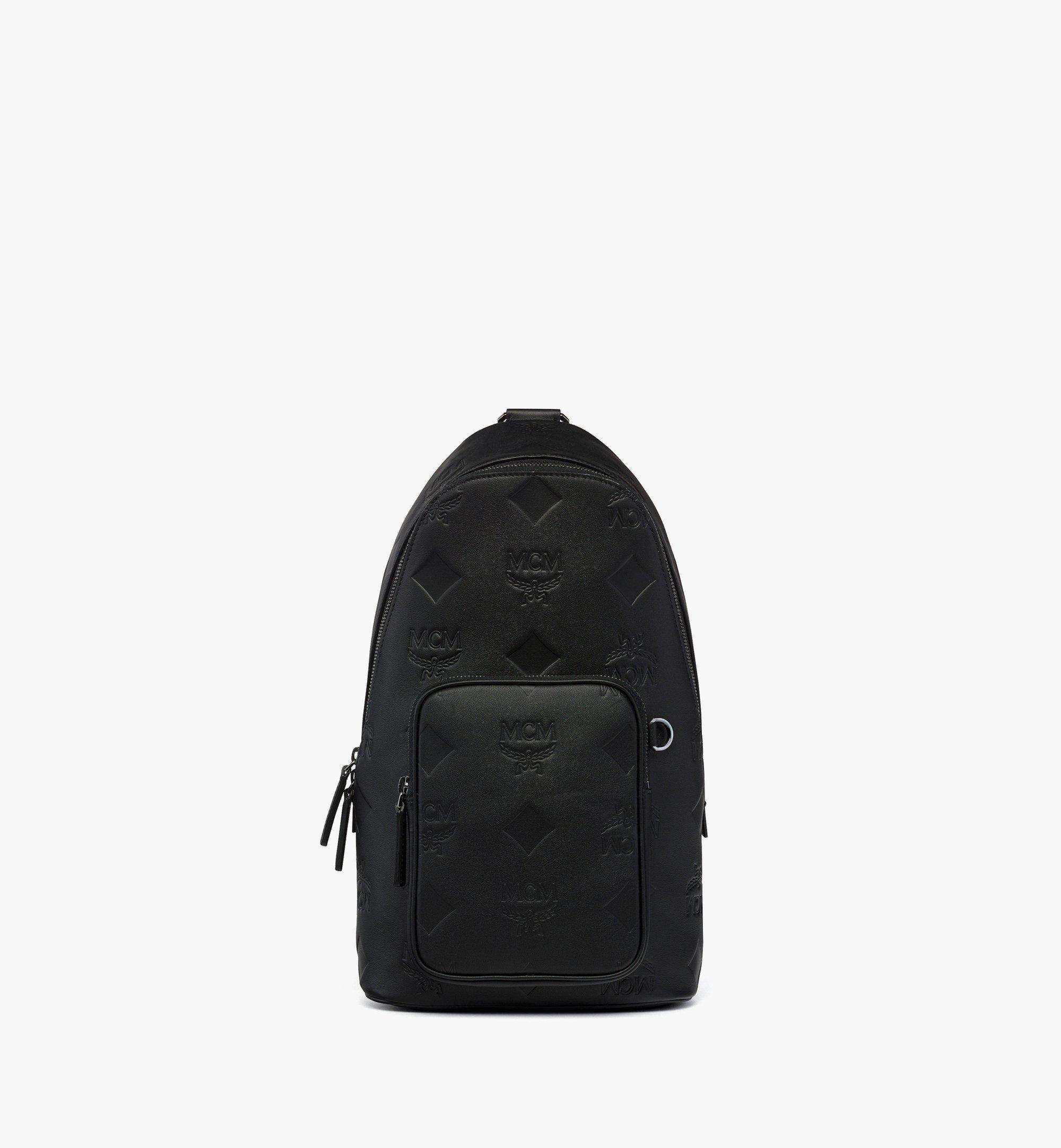 Aren Sling-Bag aus geprägtem Leder mit Monogramm
