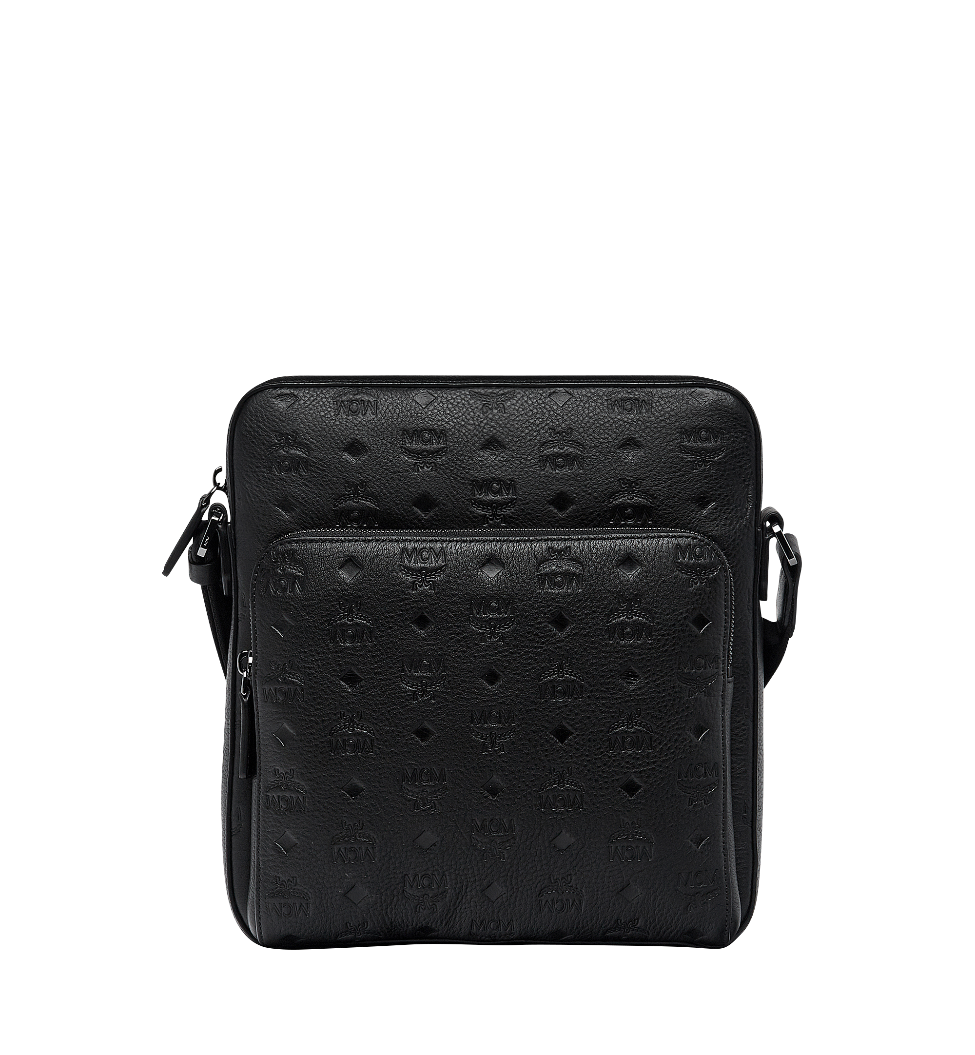 MCM Ottomar Messenger in Monogram Leather Black MMM7AOT13BK001 Alternate View 1