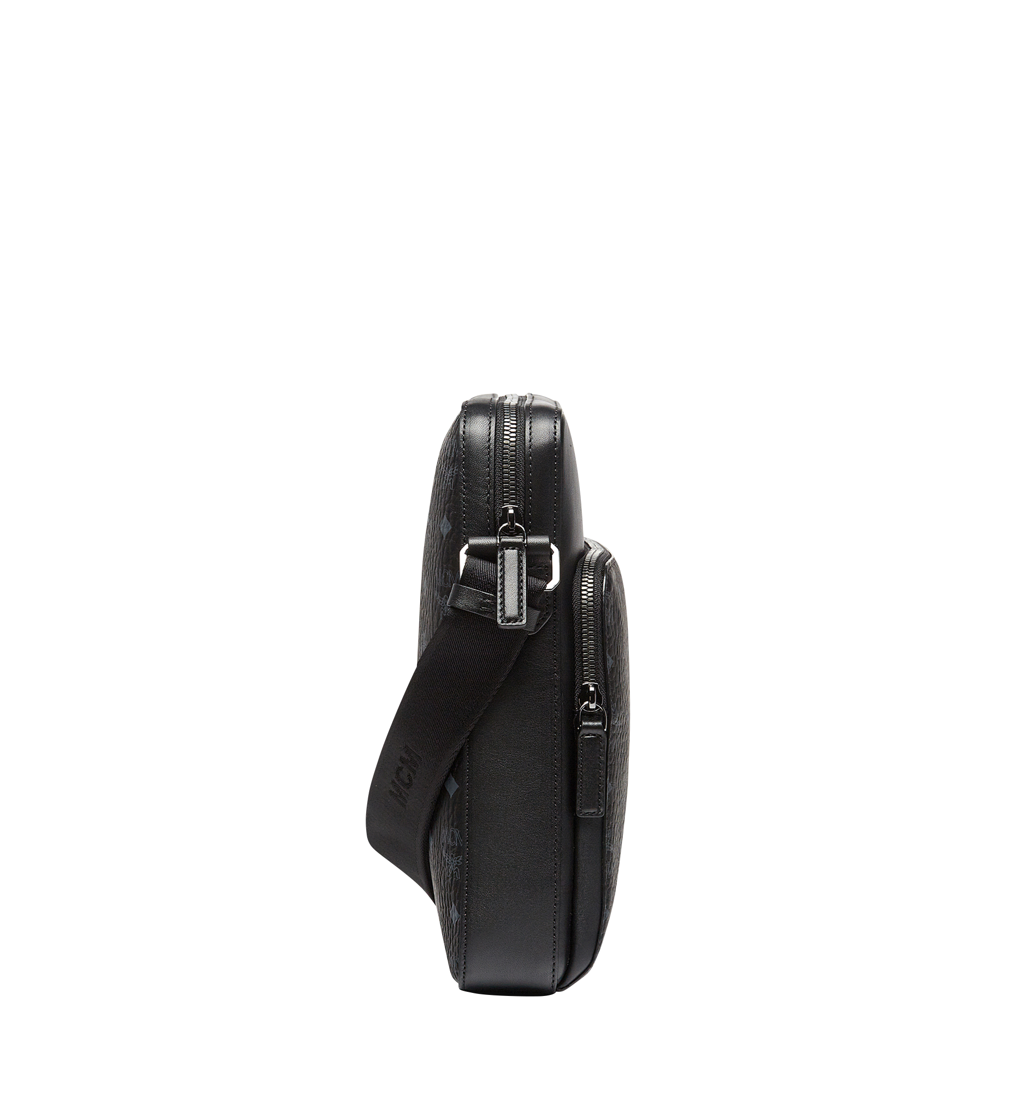 MCM Ottomar Messenger in Visetos Black MMM7AOT25BK001 Alternate View 2