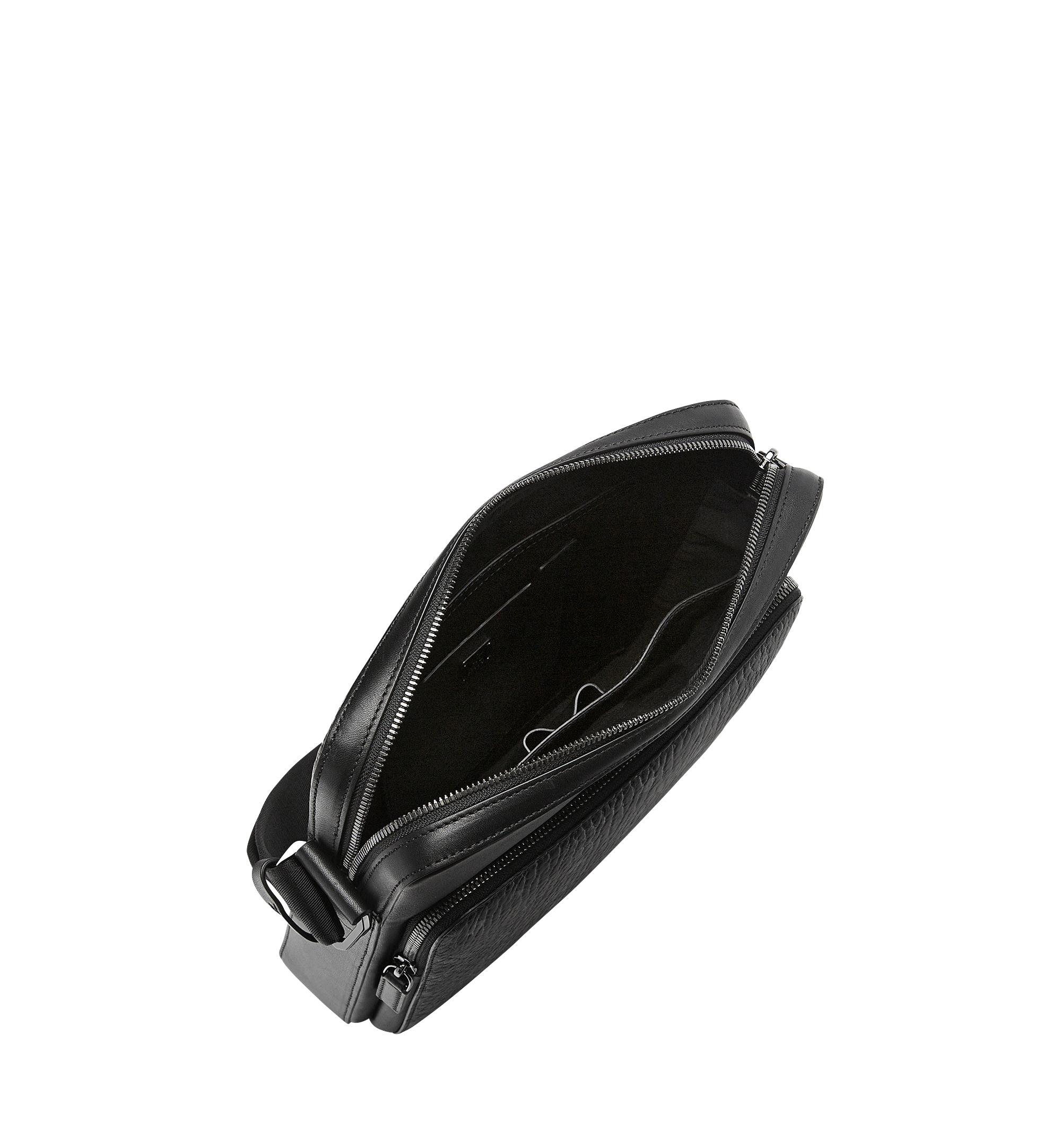 MCM Ottomar Messenger in Visetos Black MMM7AOT25BK001 Alternate View 4
