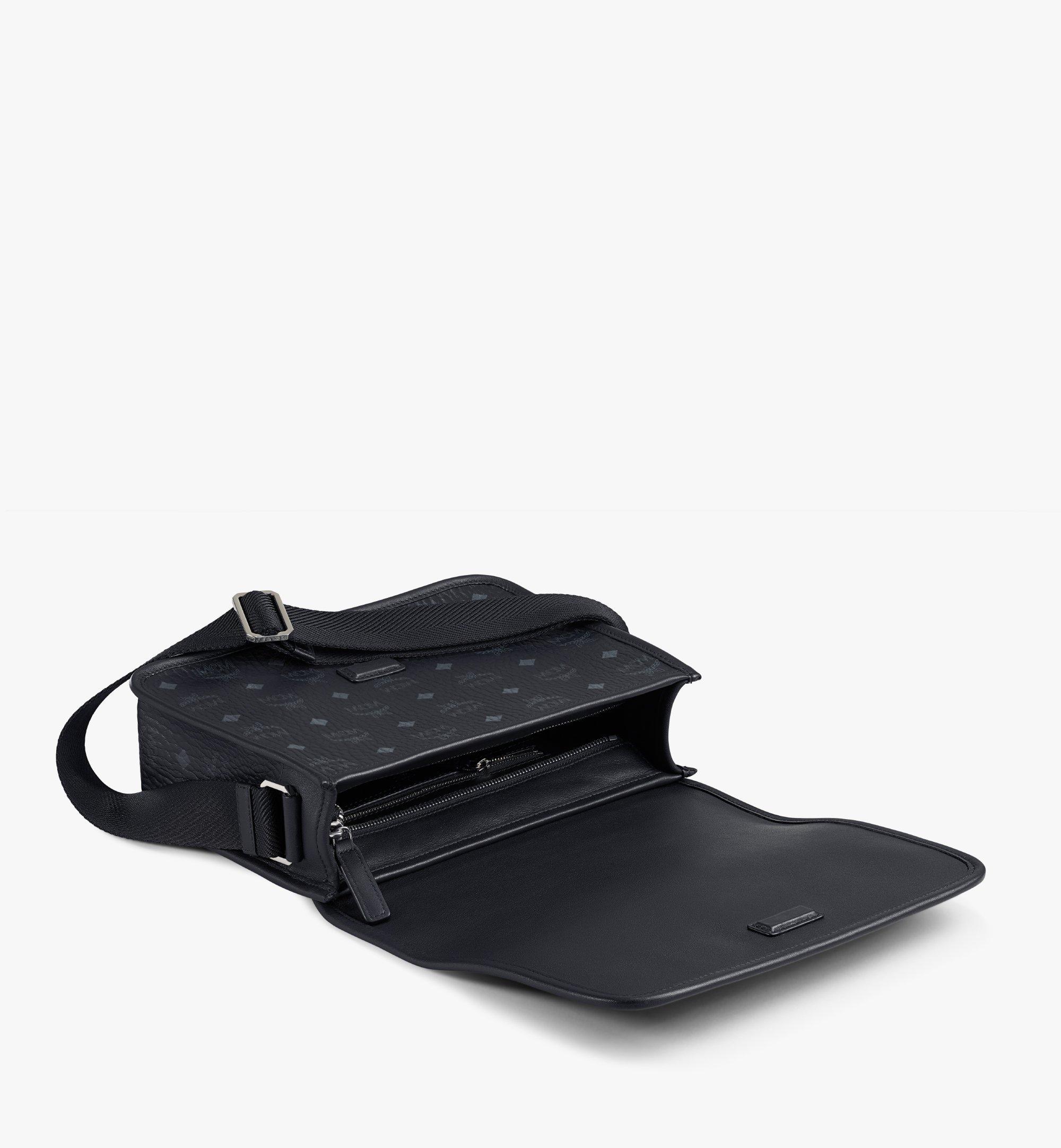 MCM: shoulder bag for man - Black  Mcm shoulder bag MMMCAKK02 online at