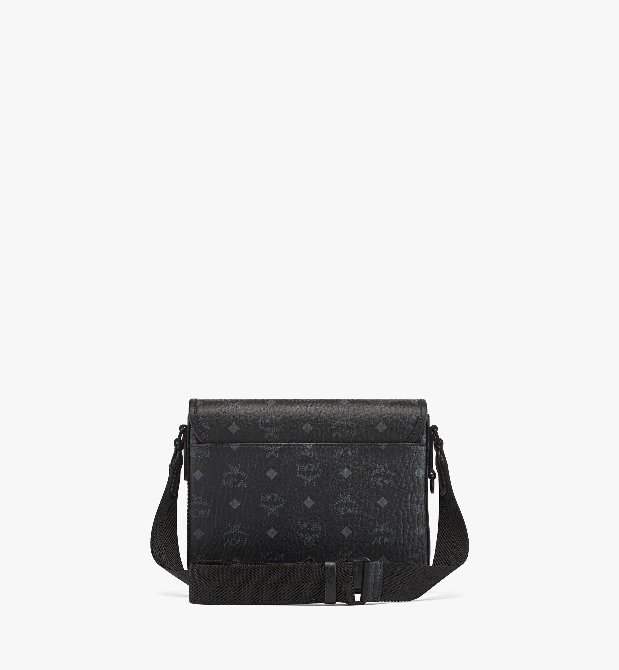 MCM Klassik Messenger in Visetos Black MMMCAKK01BK001 Alternate View 3
