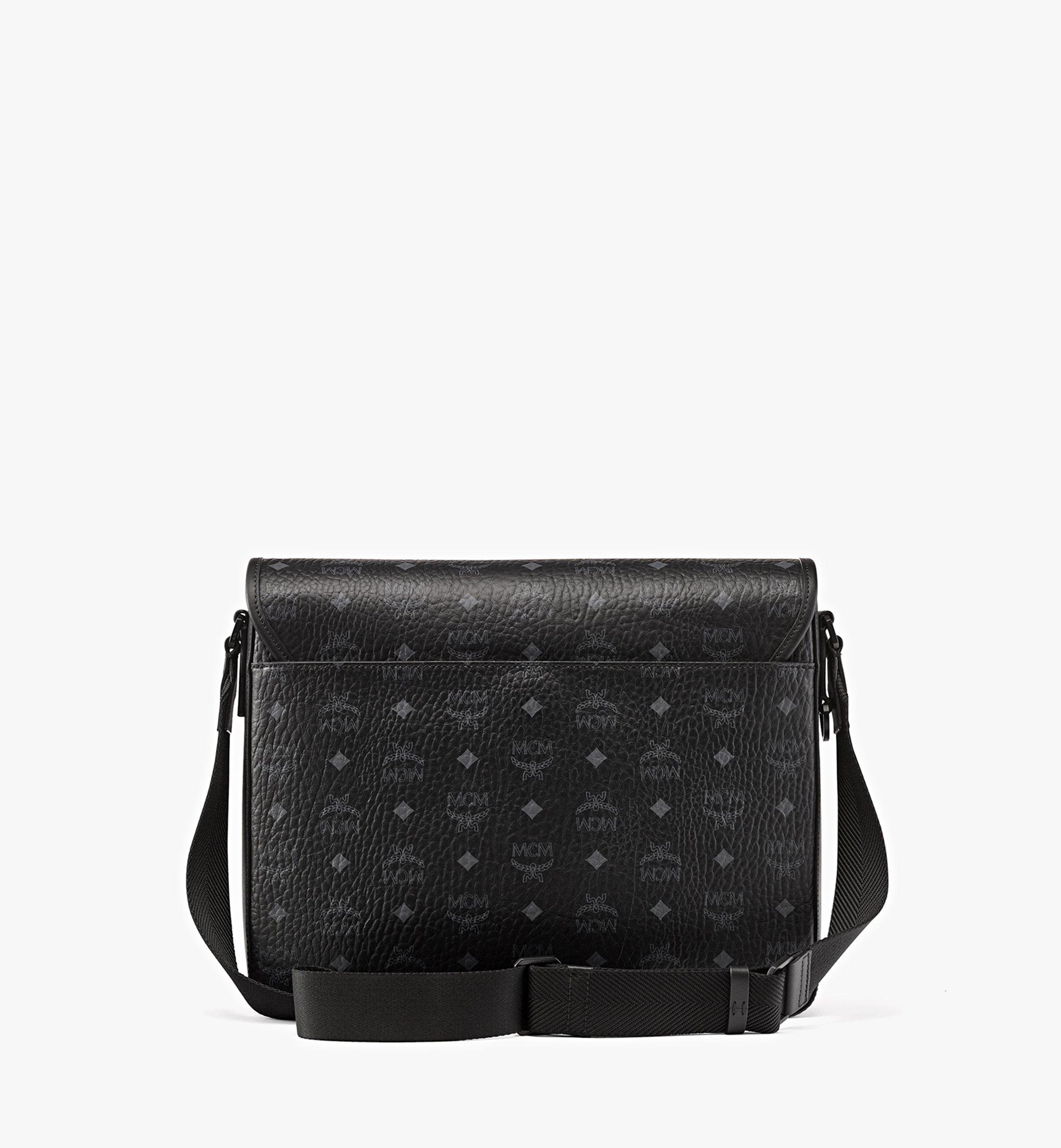 MCM: shoulder bag for man - Black  Mcm shoulder bag MMMCAKK02 online at