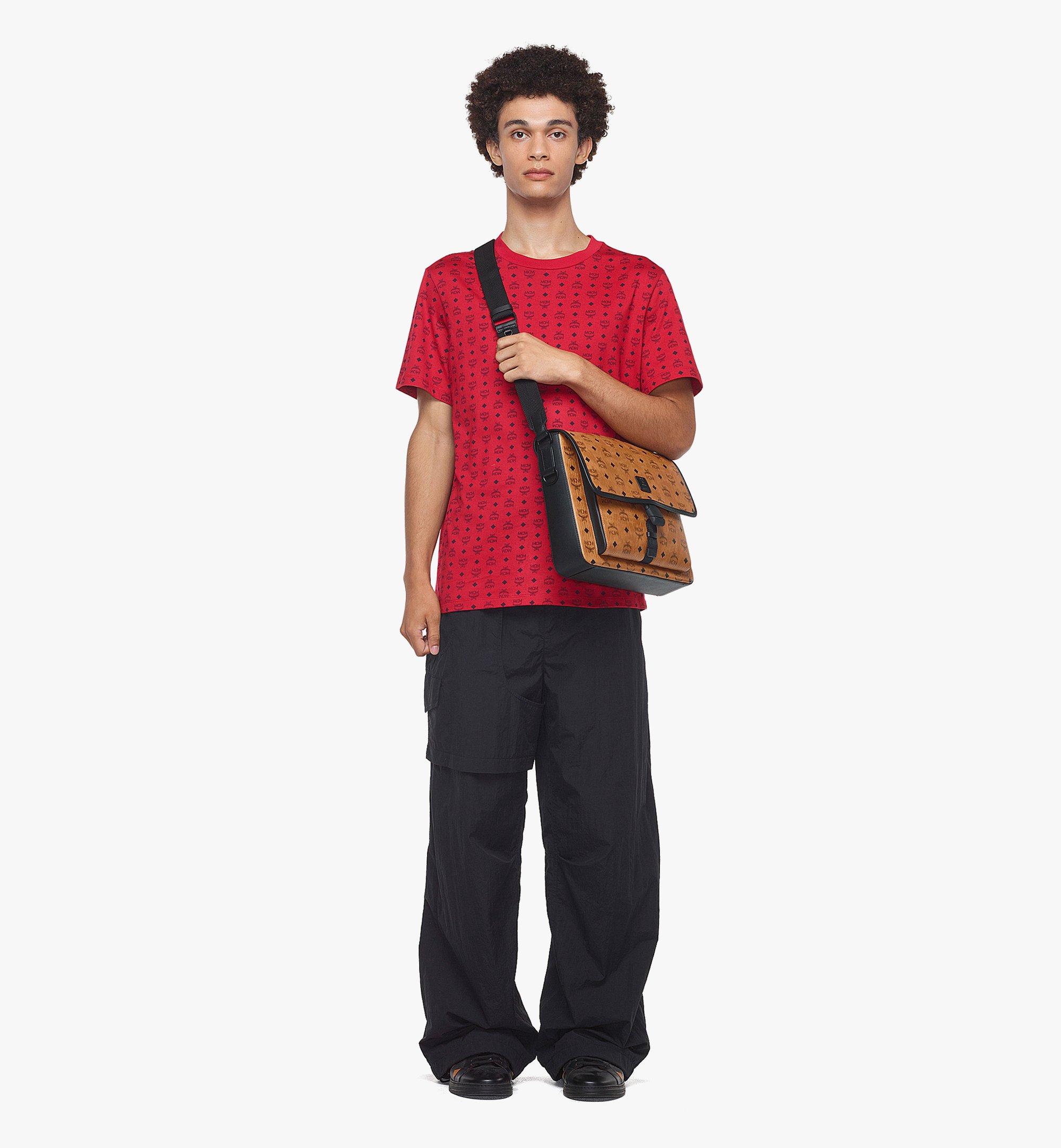 MCM Klassik Messenger in Visetos Cognac MMMCAKK02CO001 Alternate View 2