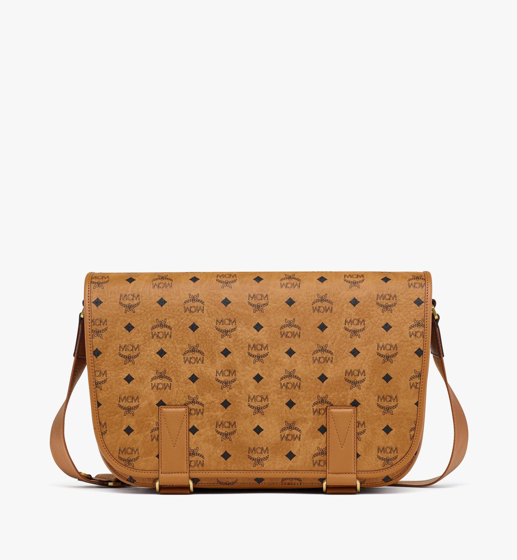 Medium Aren Messenger Bag in Visetos Cognac MCM CN