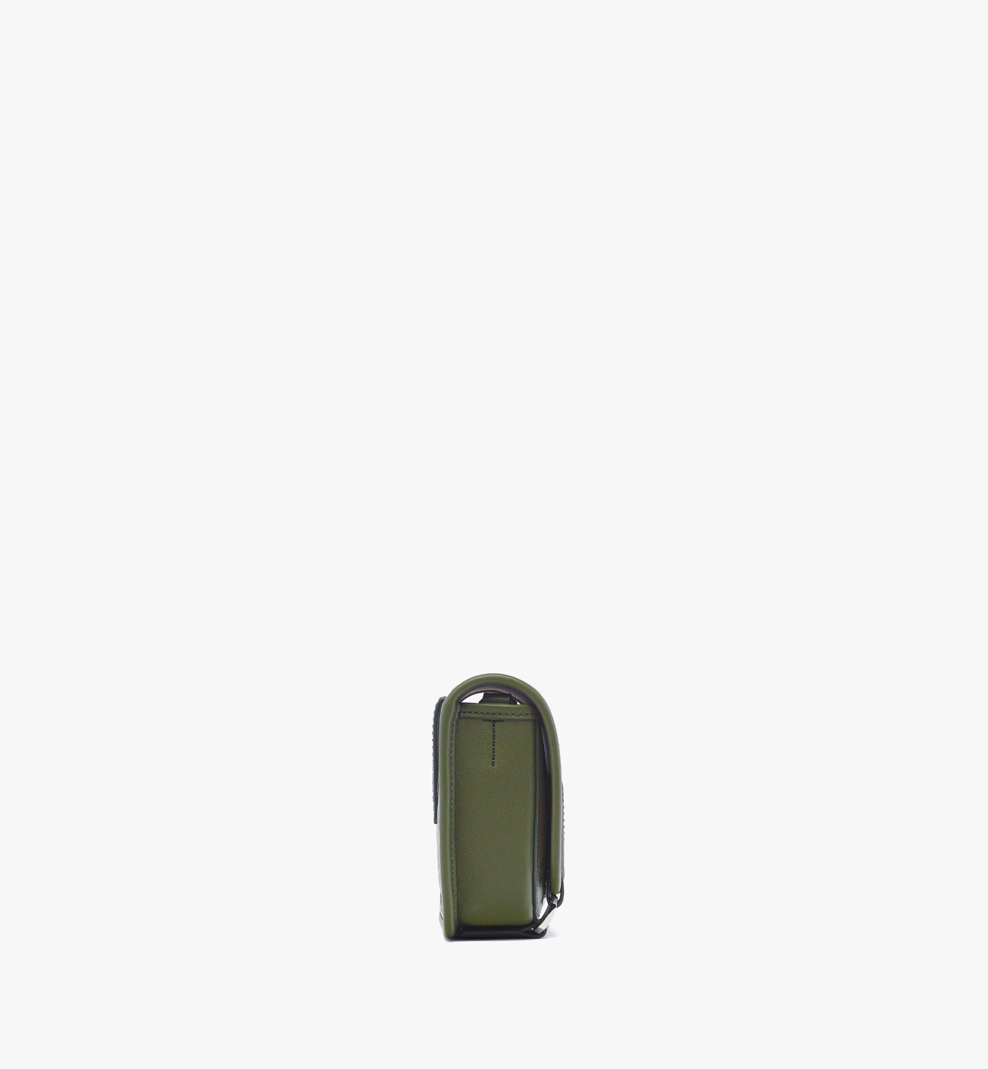 MCM Aren Messenger in Visetos Green MMMEATA02K8001 Alternate View 1
