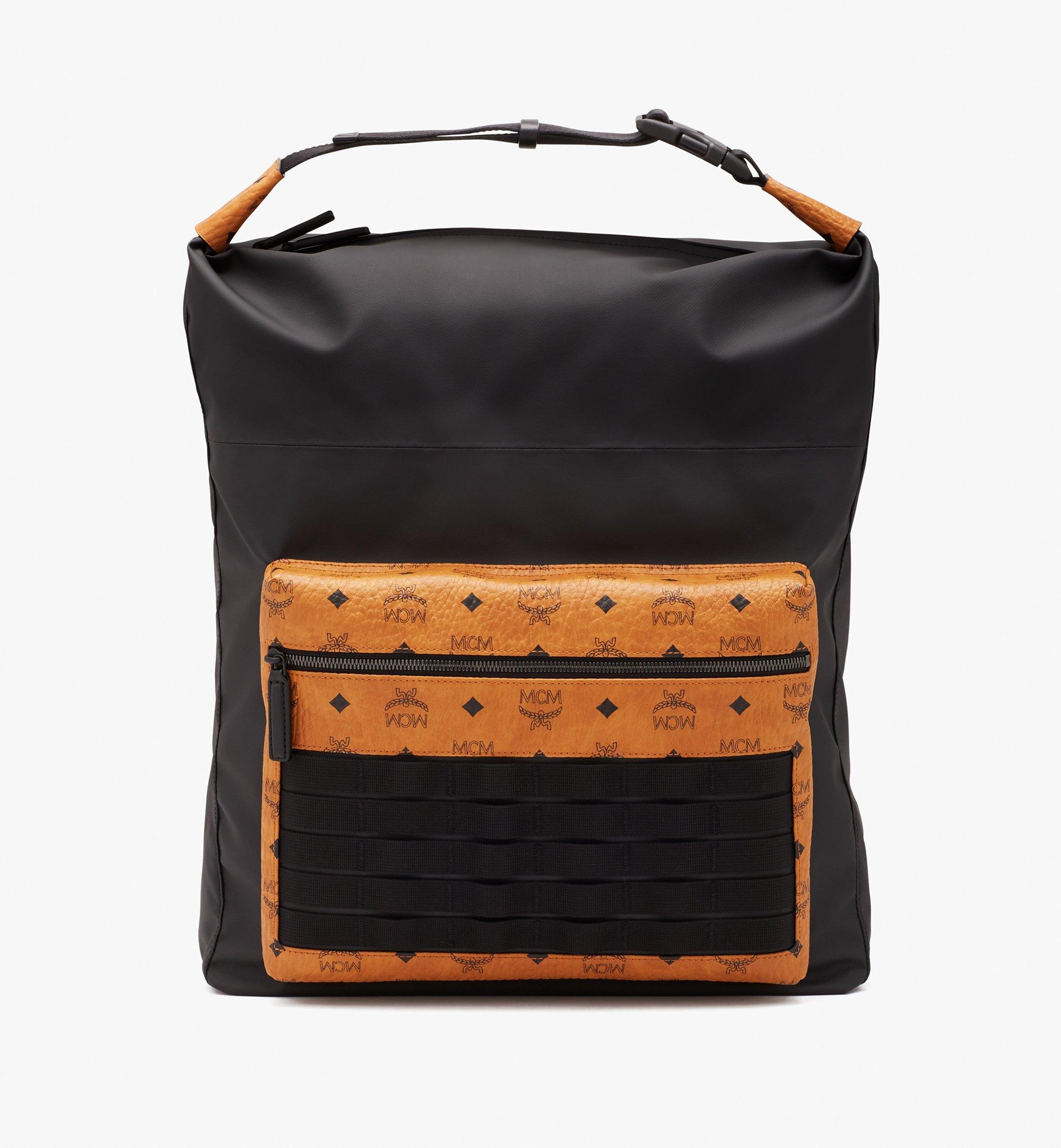 mcm backpack nylon black