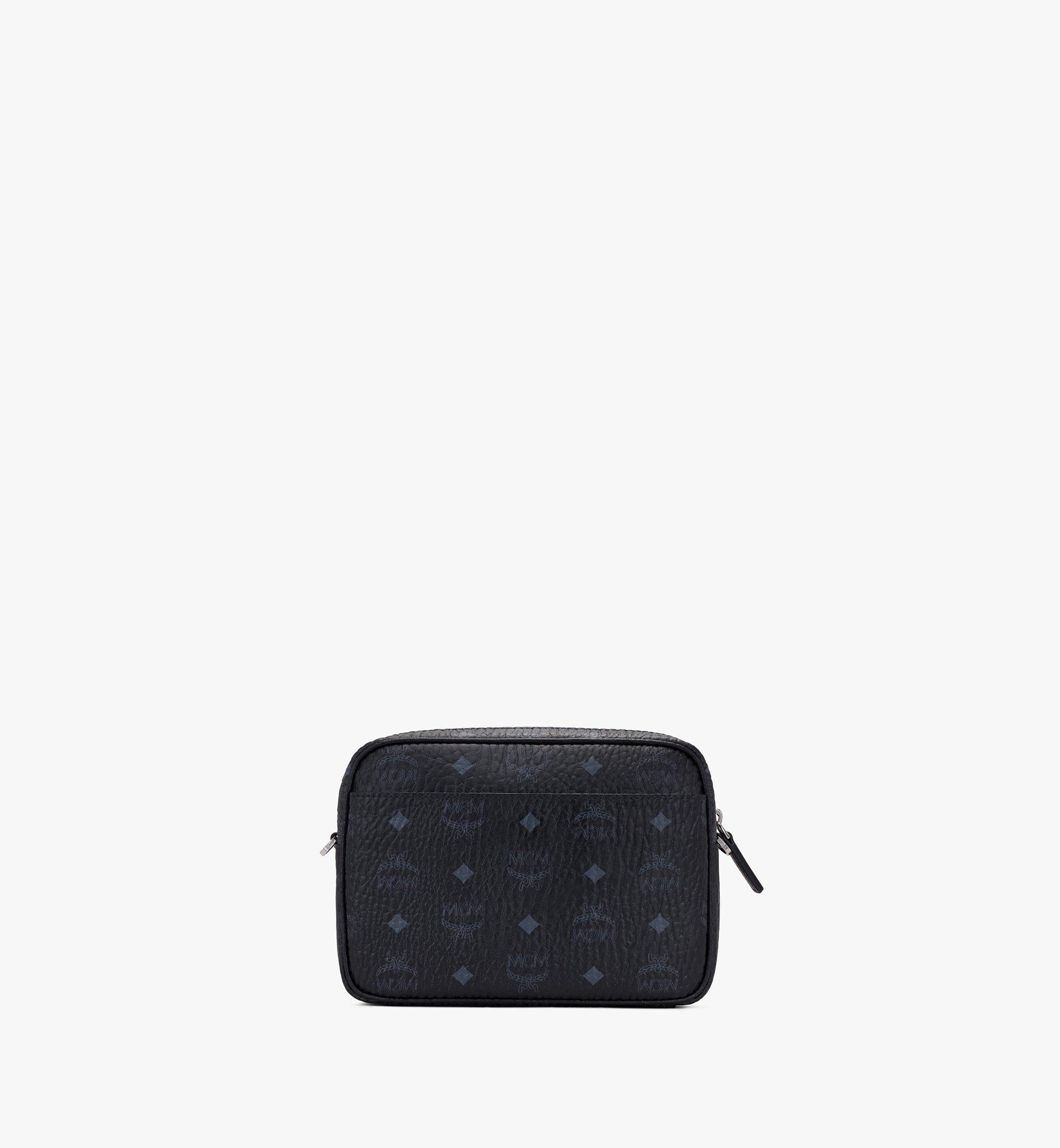 Medium Aren Messenger Bag in Visetos Black