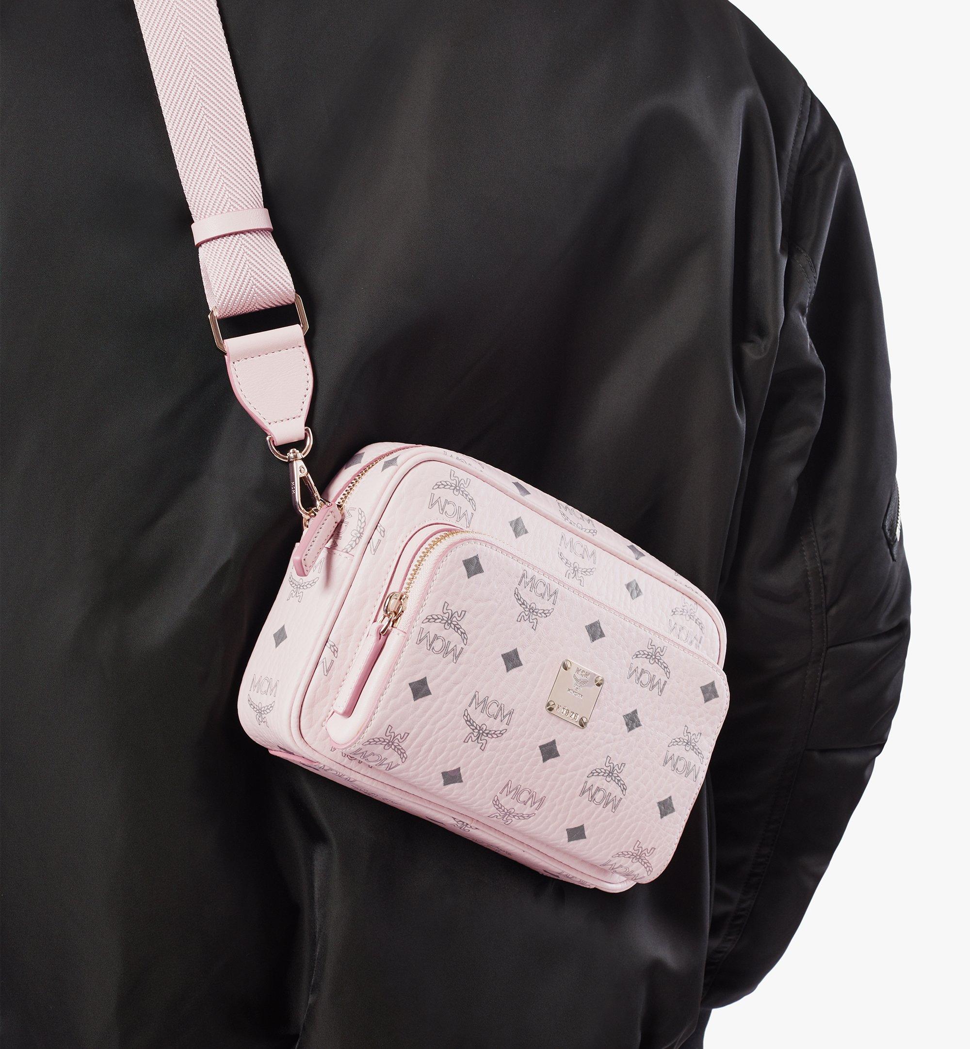 Small Klassik Crossbody In Visetos Pink Mcm Cn