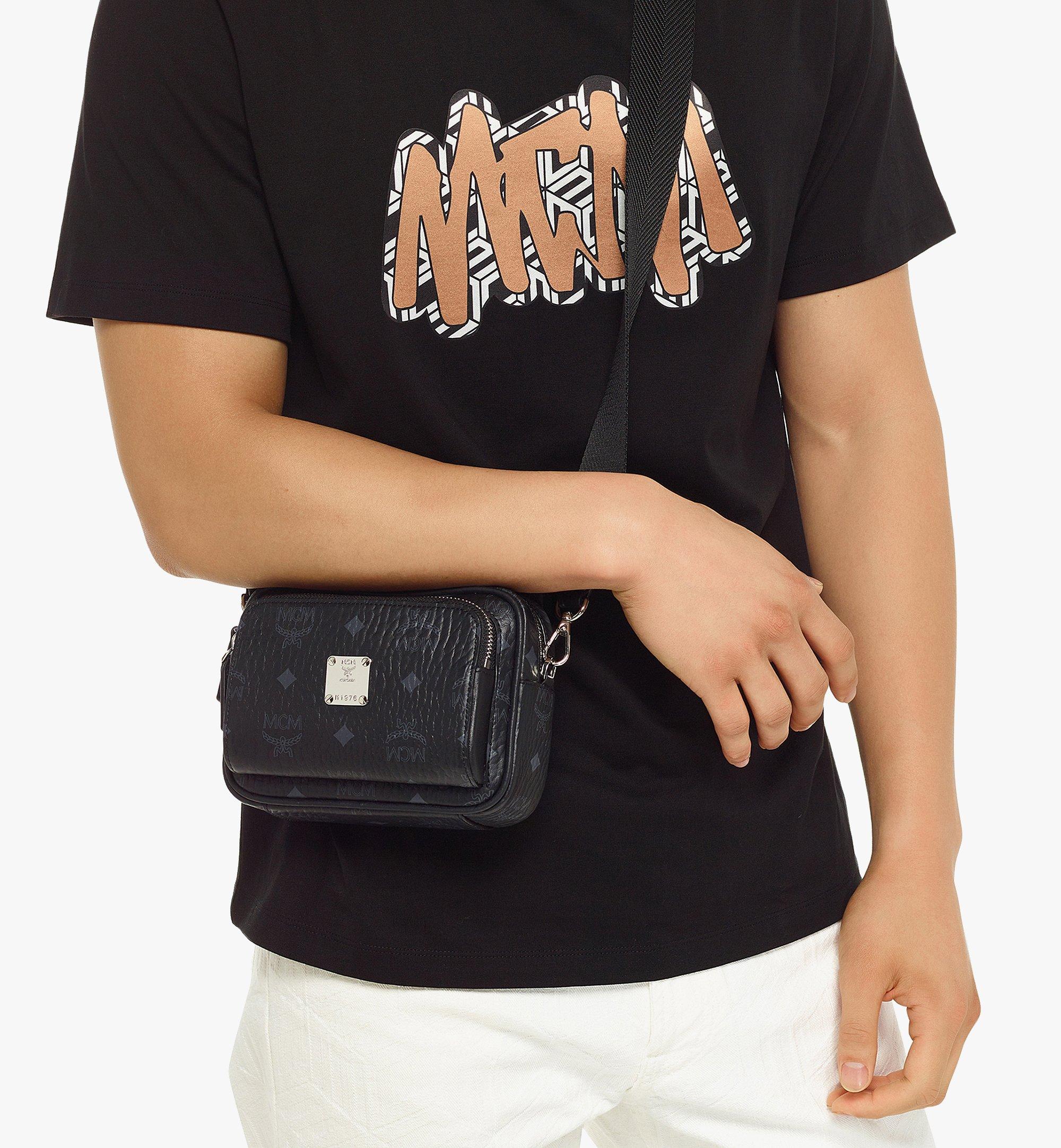 MCM Aren Crossbody in Visetos Black MMRAAKC03BK001 Alternate View 2