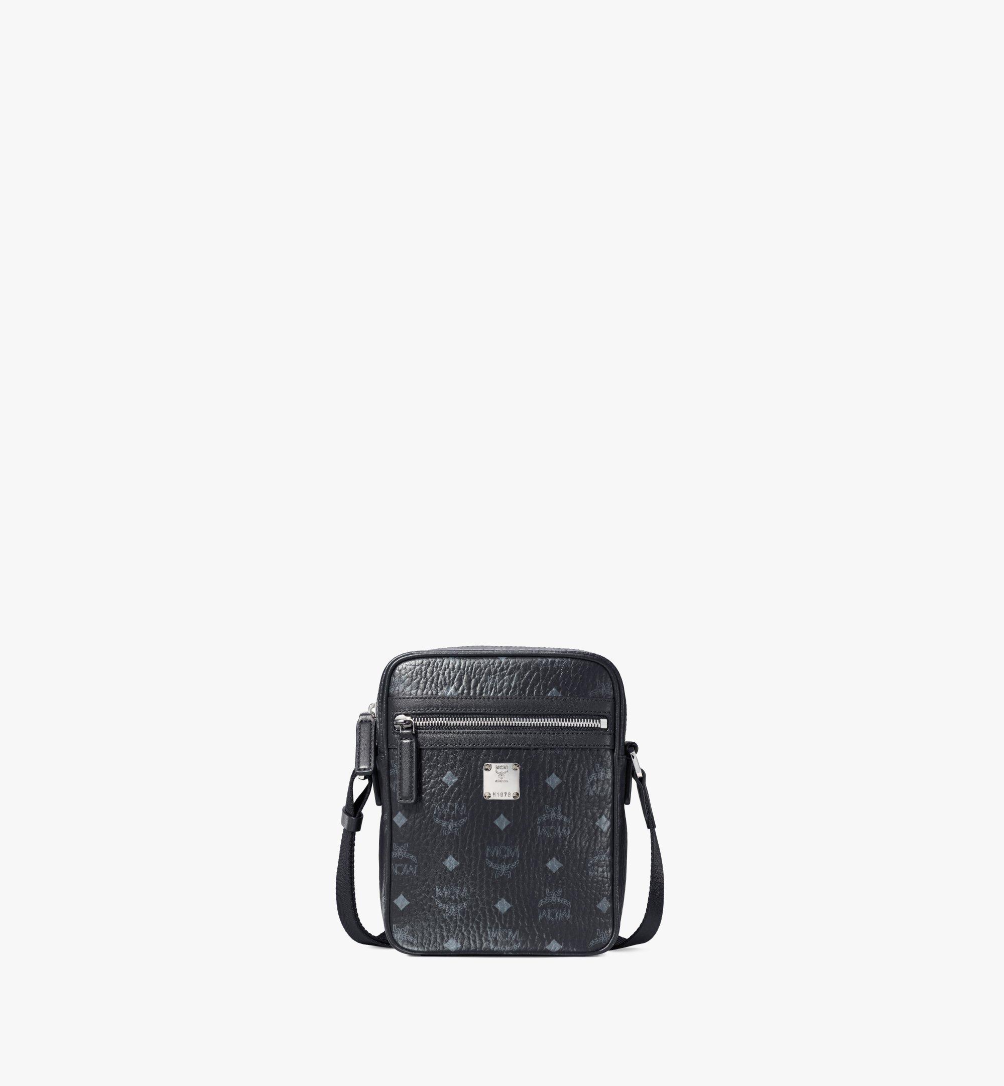 Small Klassik Messenger Bag in Visetos Black