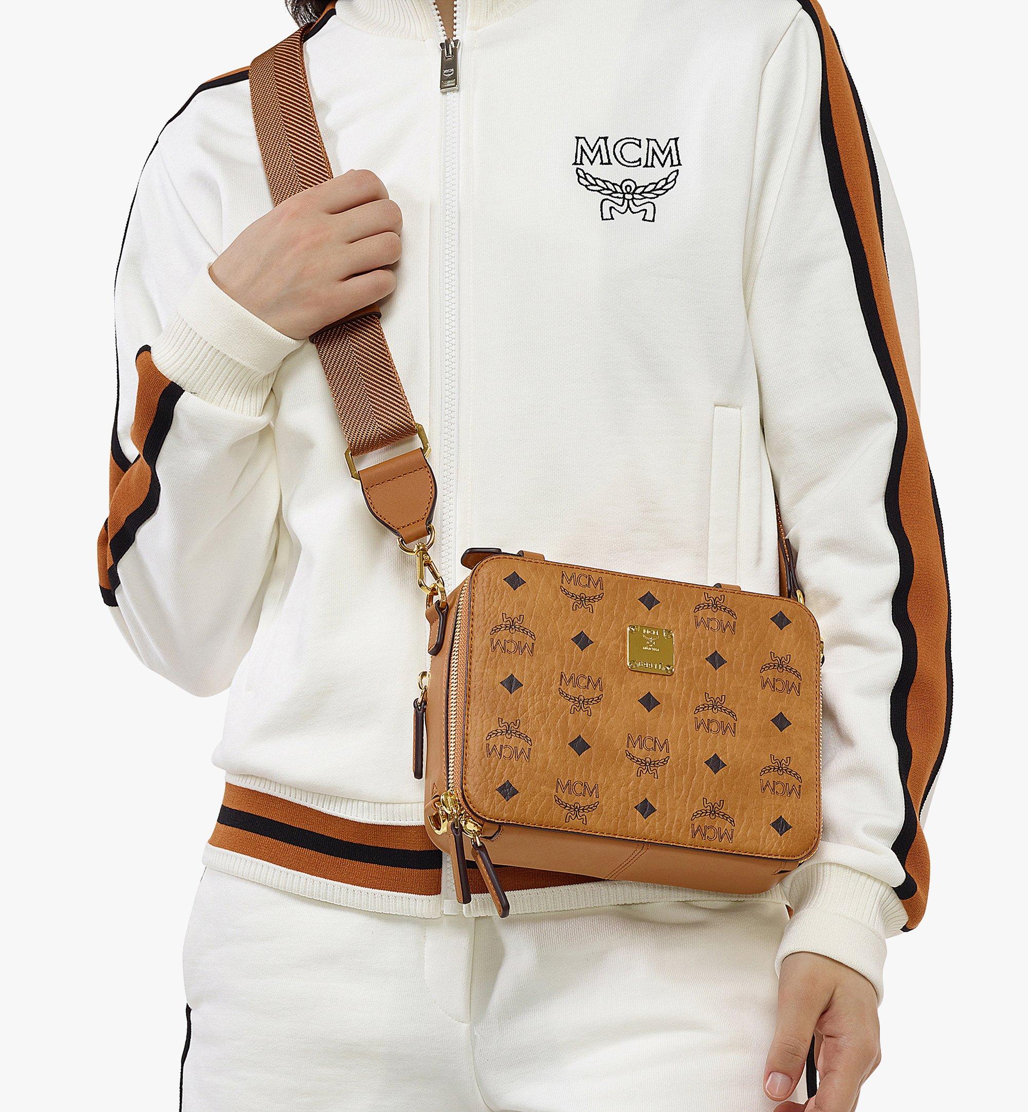 MCM BAG X-MINI COGNAC KLASSIC VISETOS CROSSBODY