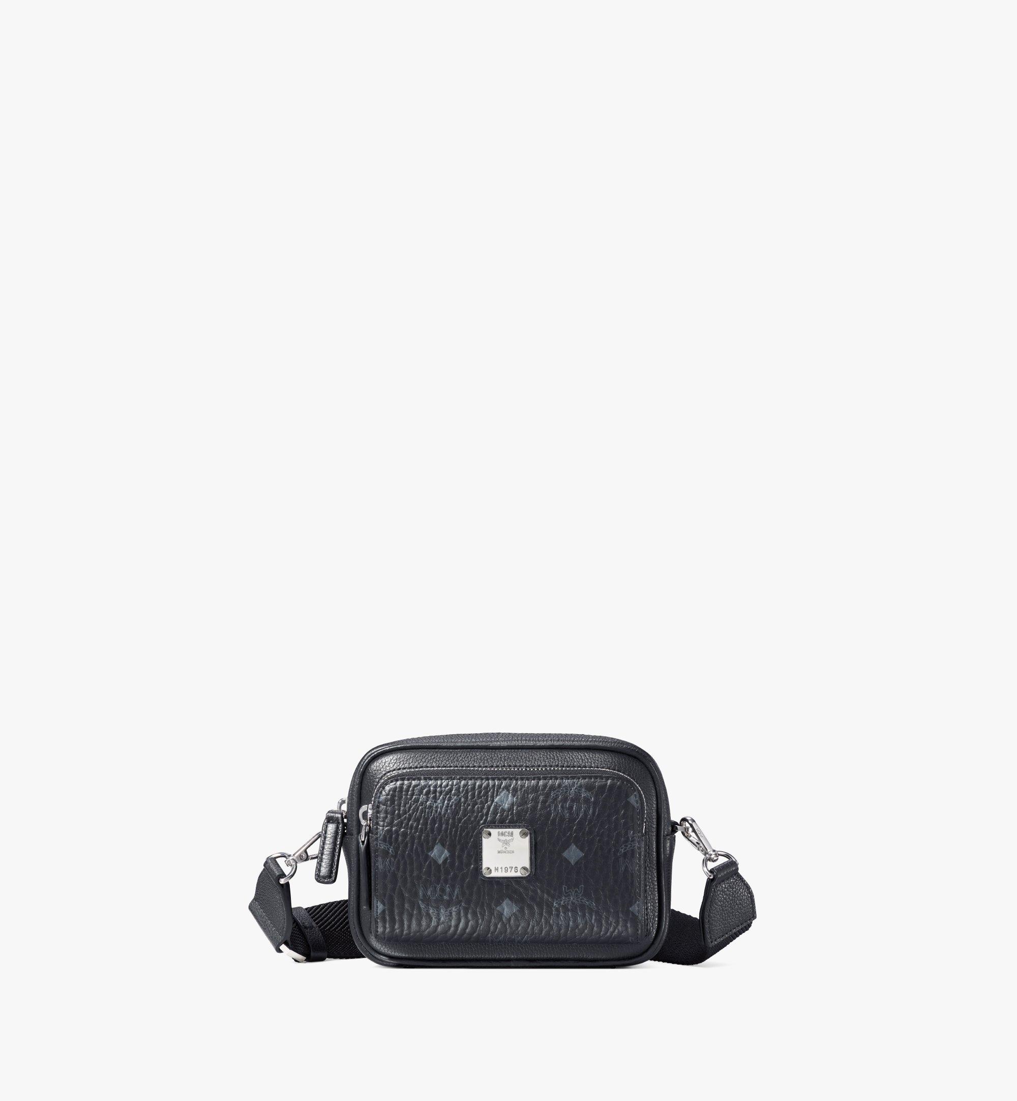 Mcm Klassik Small Messenger Bag in Black