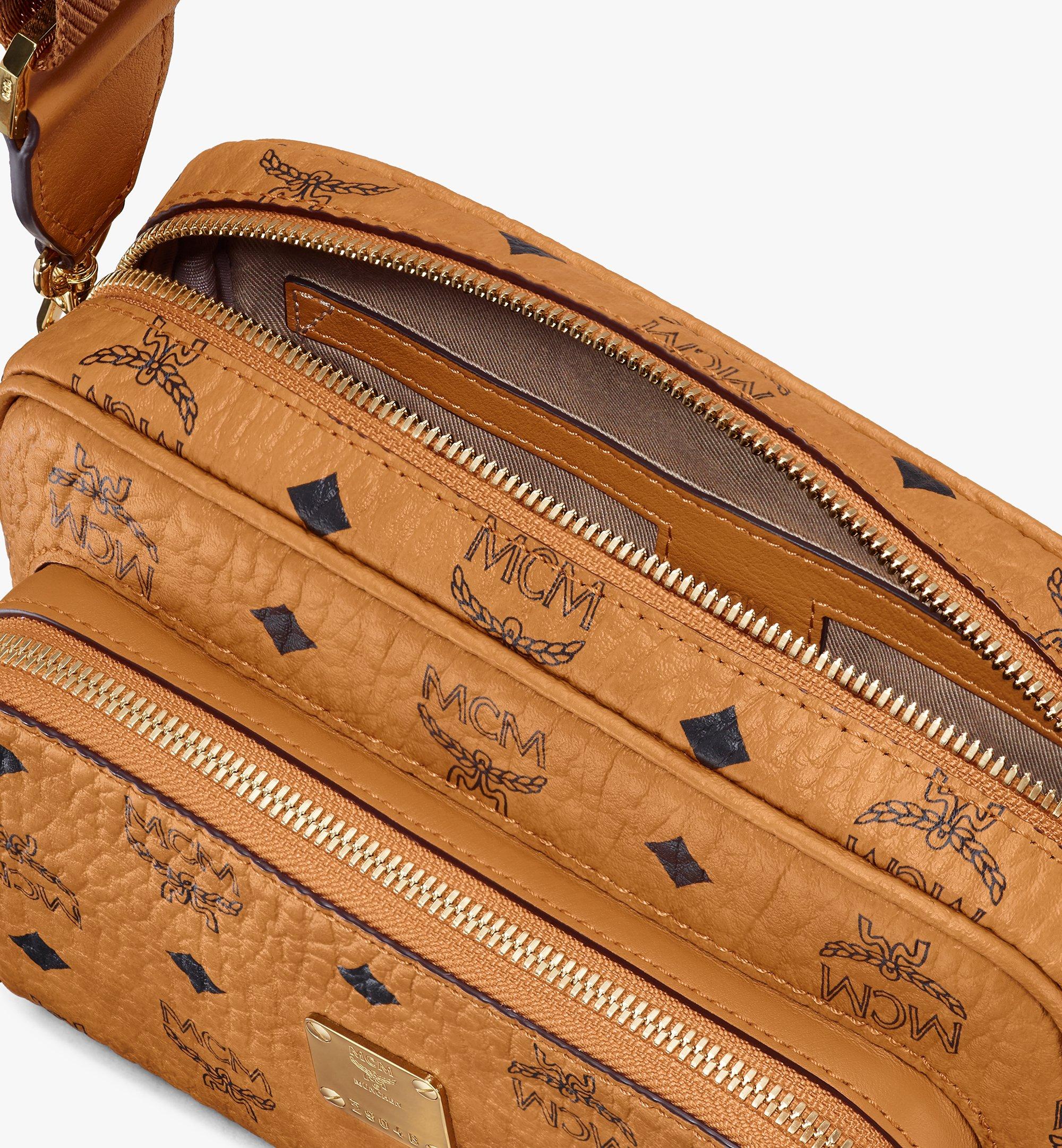 MCM Klassik Crossbody in Visetos Cognac MMRASKC06CO001 Alternate View 4