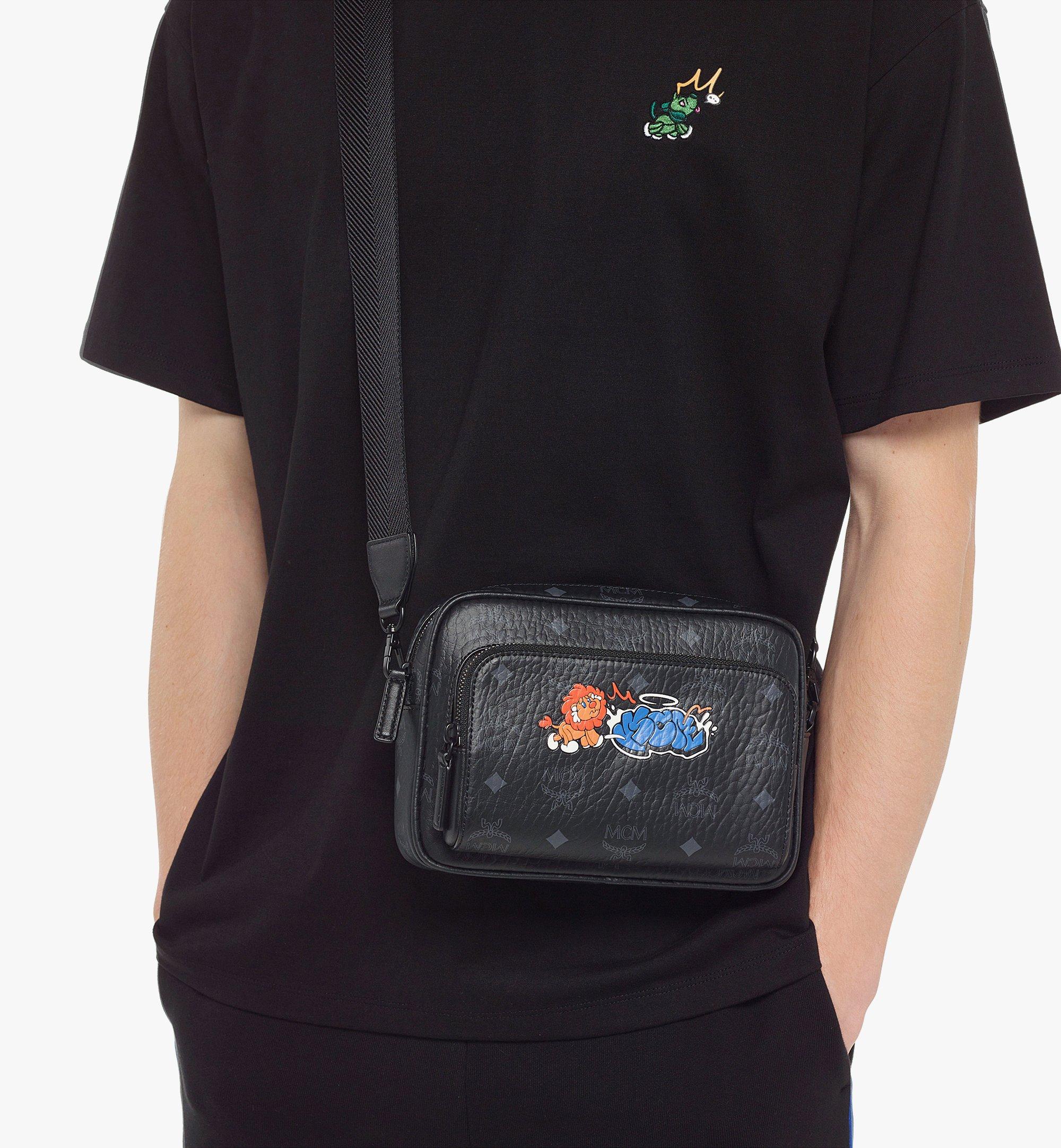MCM Haru, Henry, Kaiser Aren Visetos斜挎包 Black MMRCATA06BK001 更多视角 4