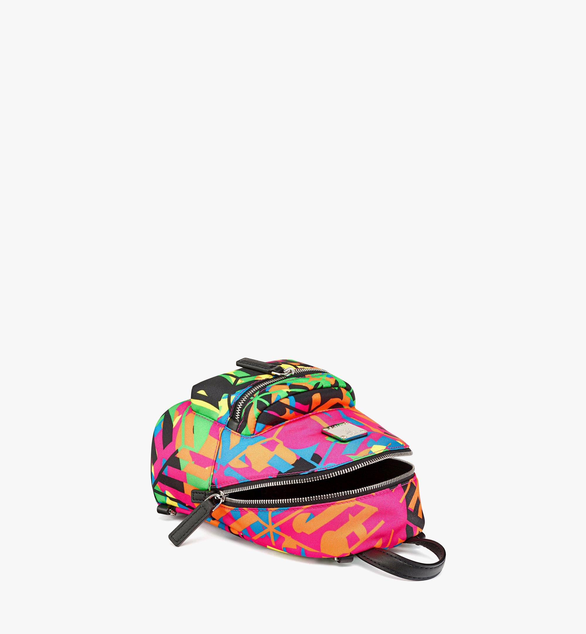 Mcm Stark Crossbody In Cubic Camouflage Nylon In Multicolor