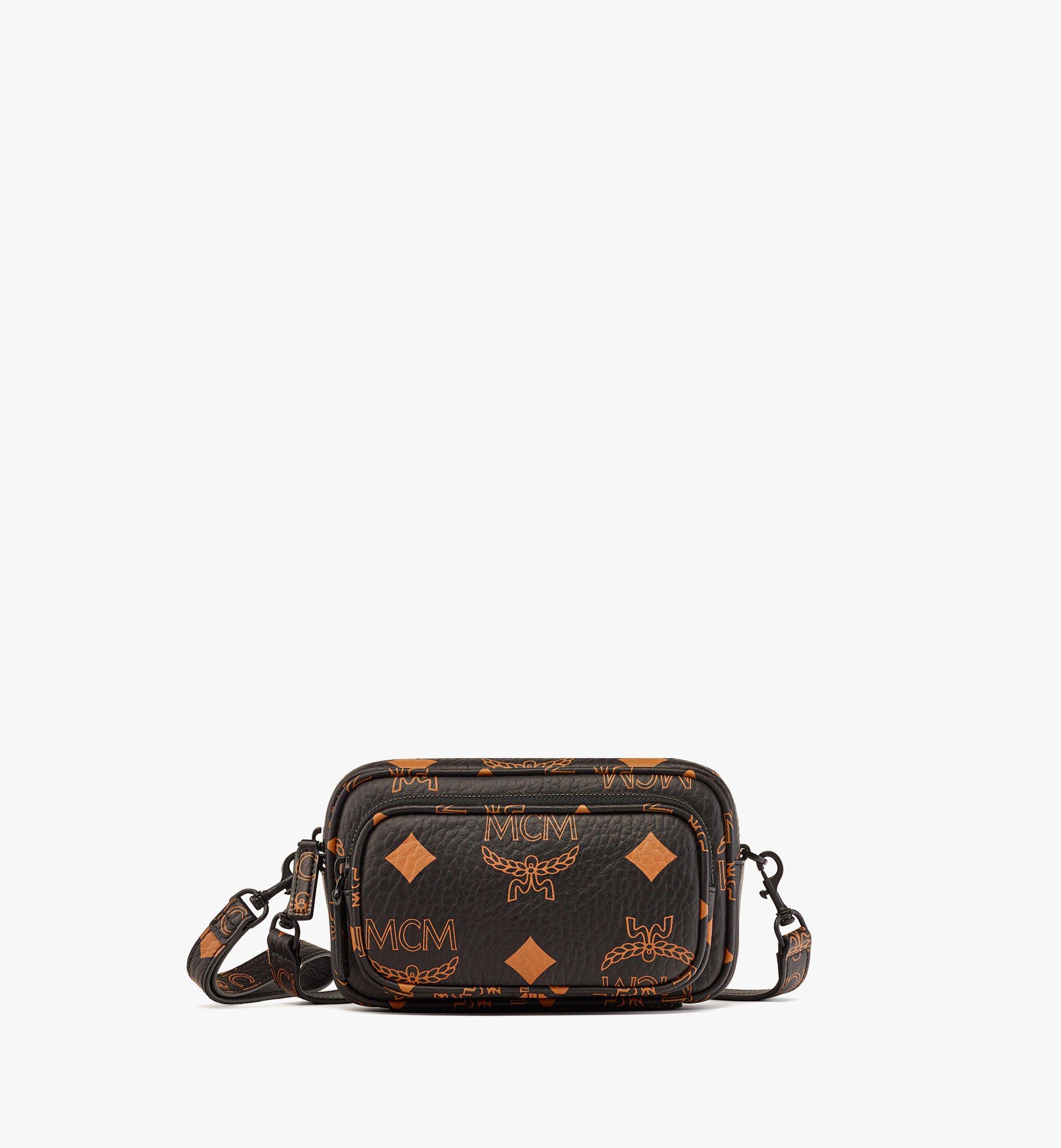 Mini Aren Wristlet Crossbody in Maxi Visetos Black | MCM ®SG