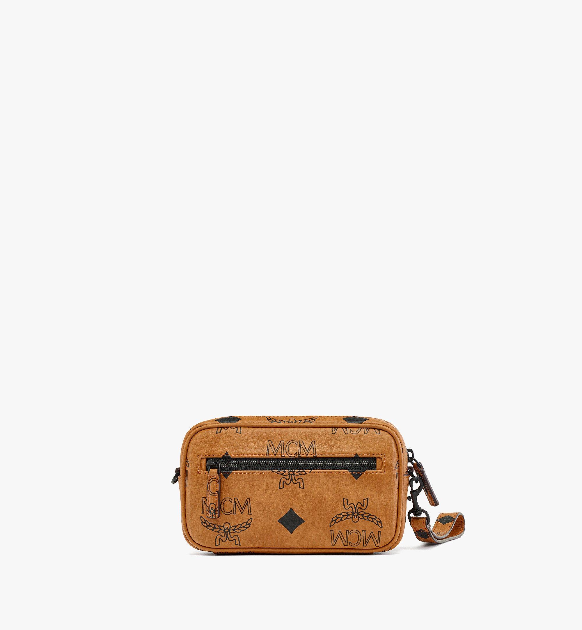 Mini Aren Wristlet Crossbody in Maxi Visetos Cognac | MCM ®JP