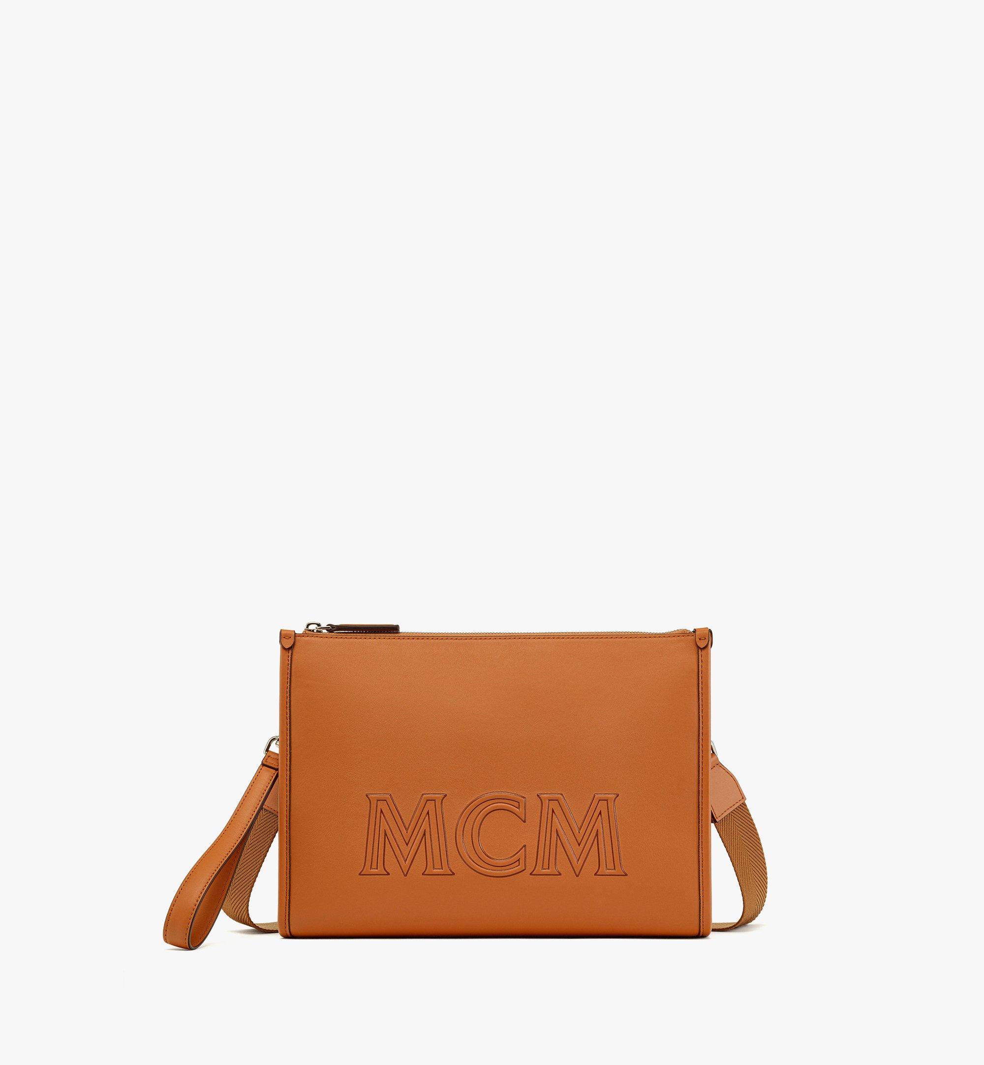 MCM Crossbody Bag Men MMMCAKK02CO Leather Beige Cognac 760€