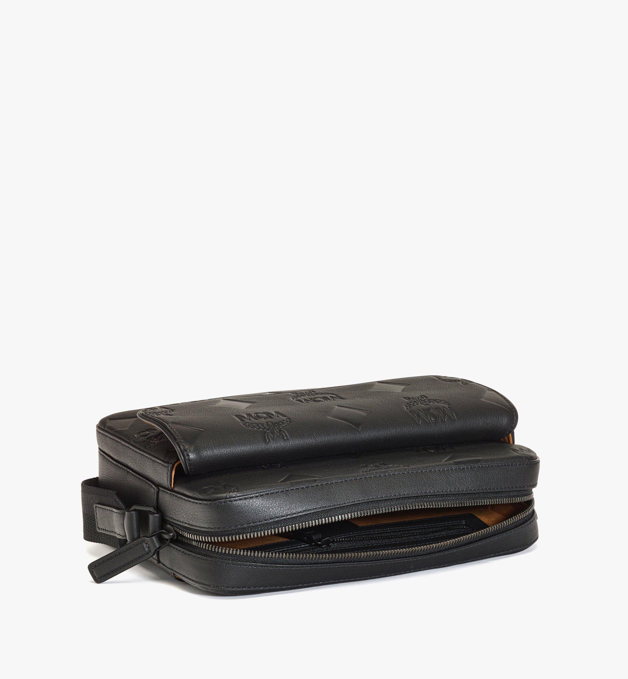 MCM Crossbody Bag Men Leather Black