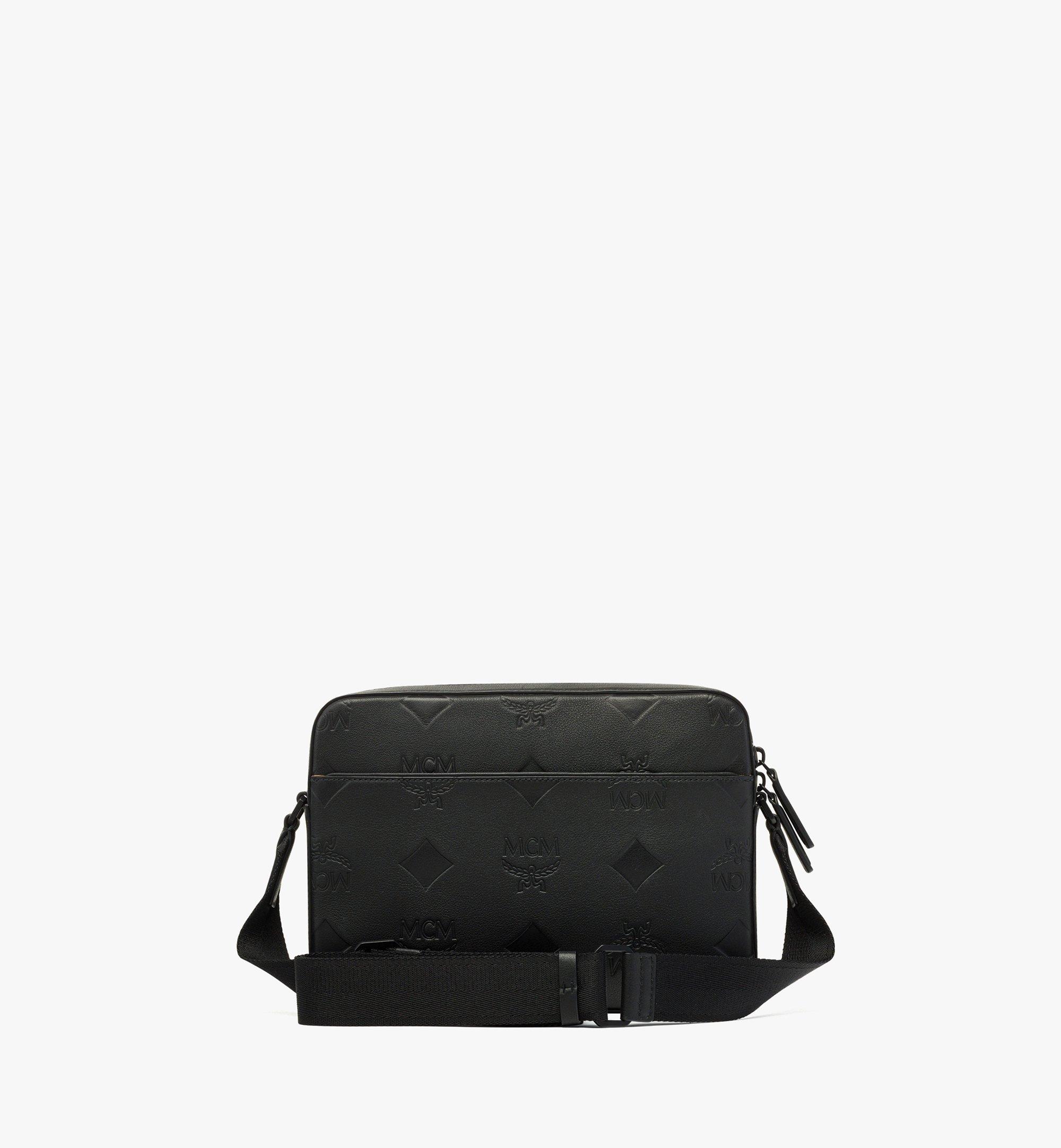 MCM Sacoche Aren en cuir monogrammé Maxi Black MMRDATA05BK001 Plus de photos 3