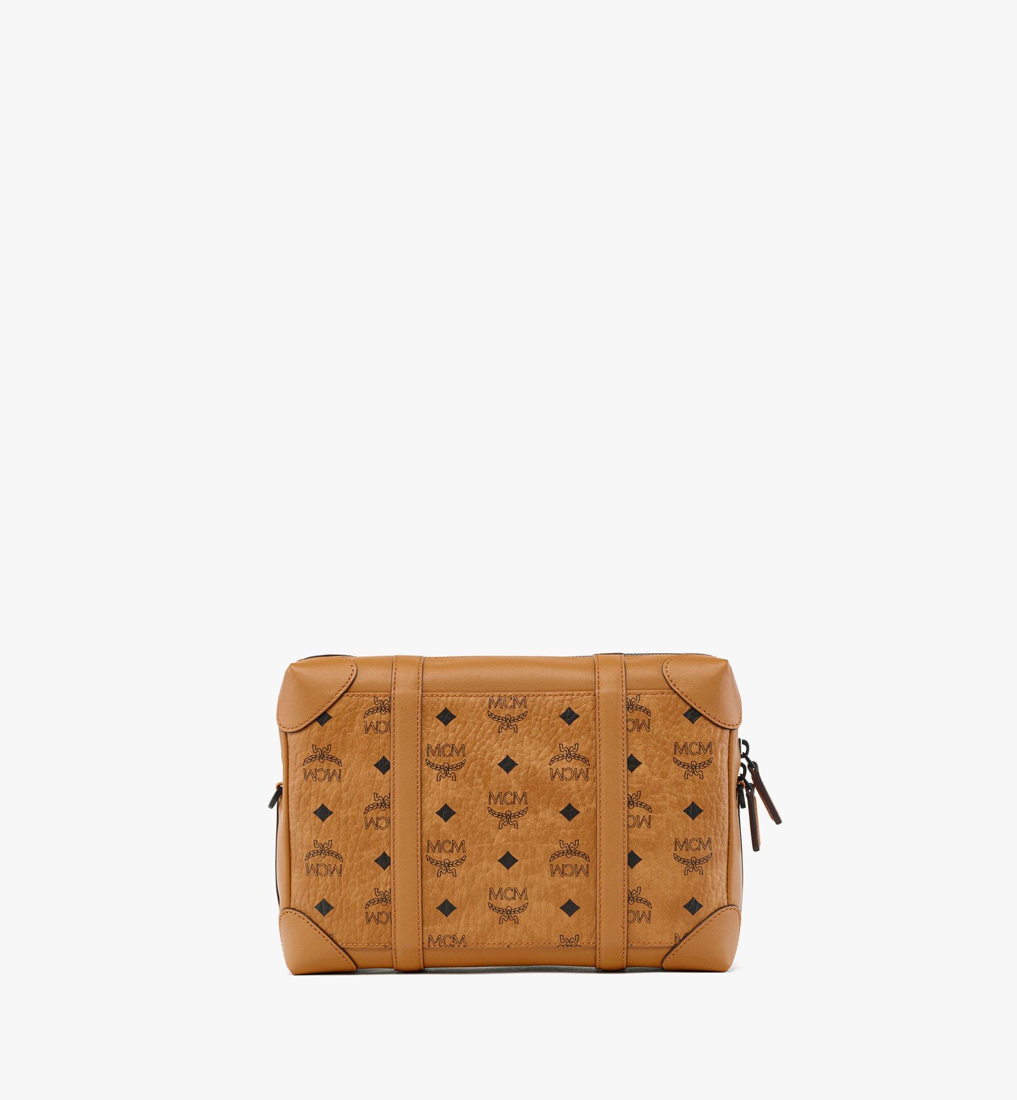 MCM Klassik Crossbody Bags in Visetos X-Mini Cognac