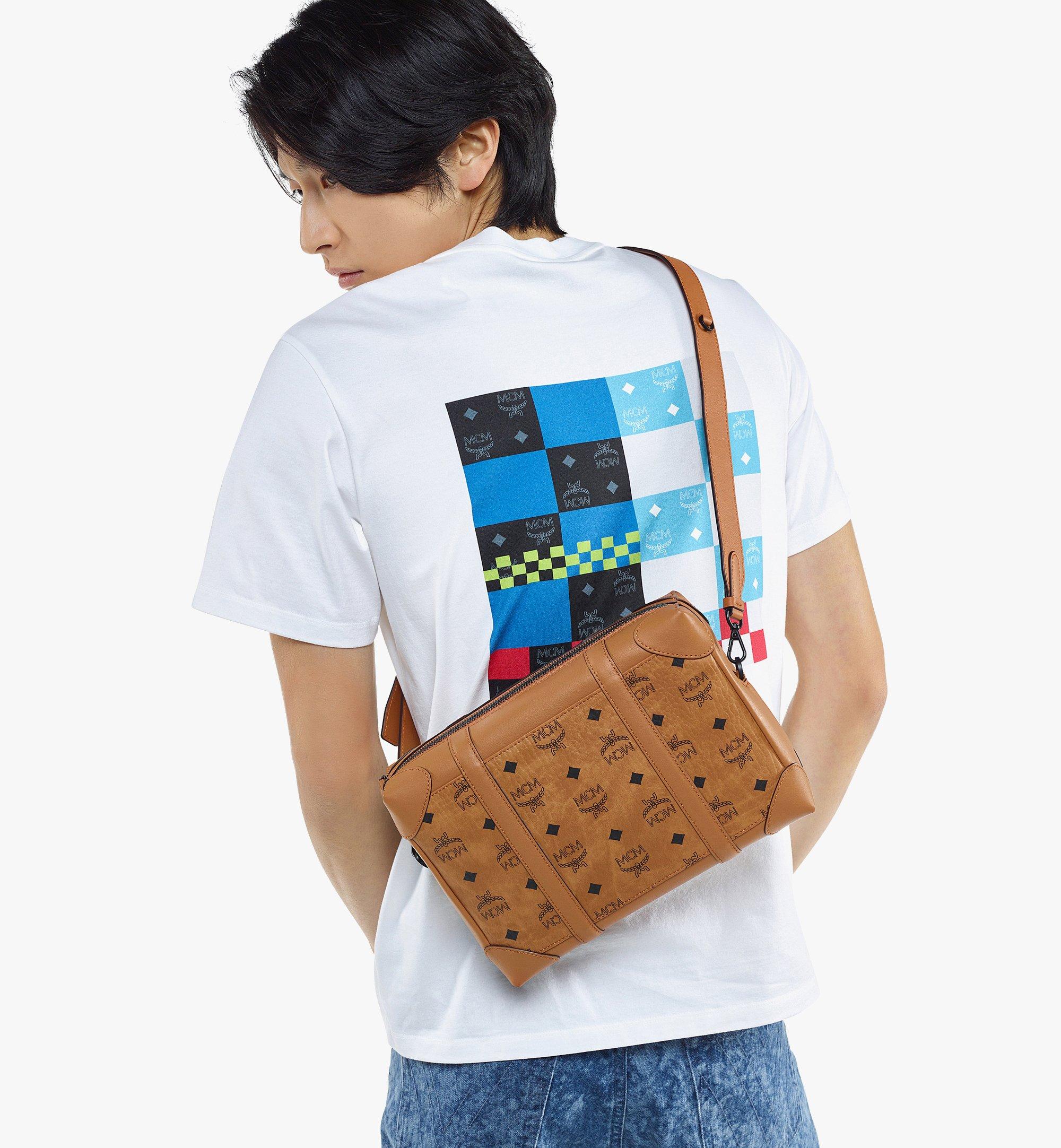 MCM Klassik Travel Messenger in Visetos Cognac MMRDSKK01CO001 Alternate View 2