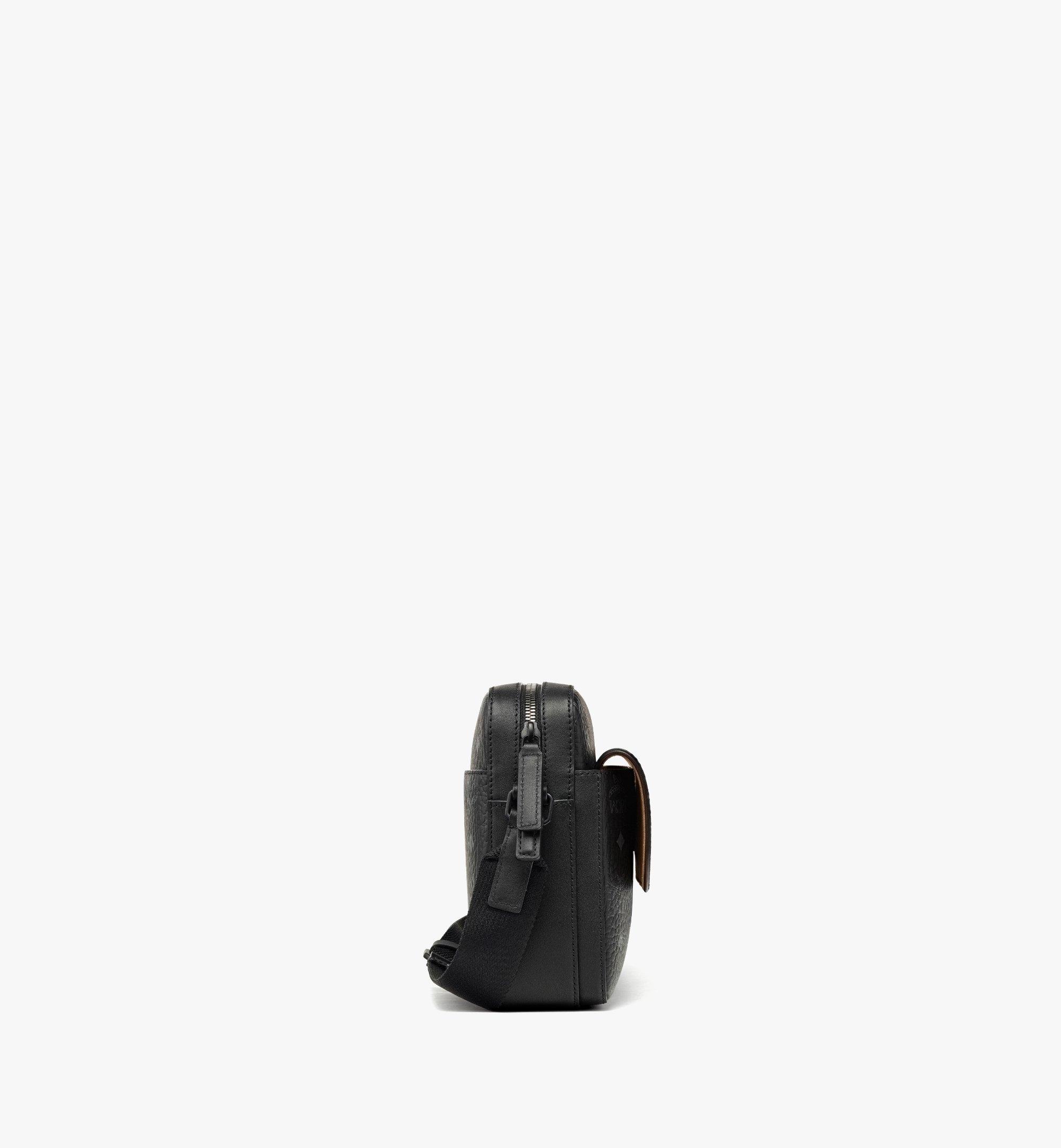 Medium Aren Messenger Bag in Visetos Black