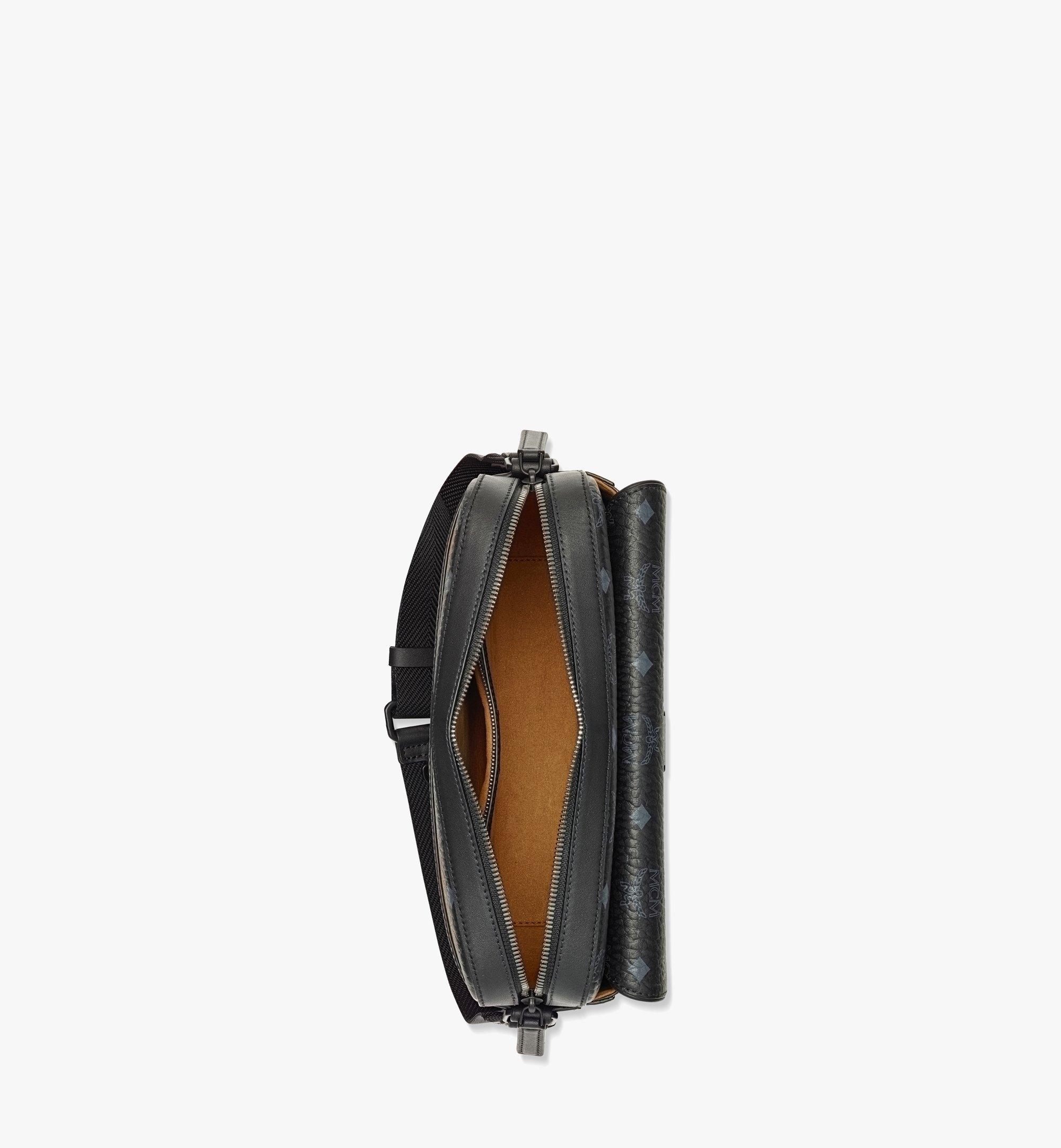 MCM Aren Messenger Bag in Visetos Black MMRDSTA01BK001 Alternate View 2