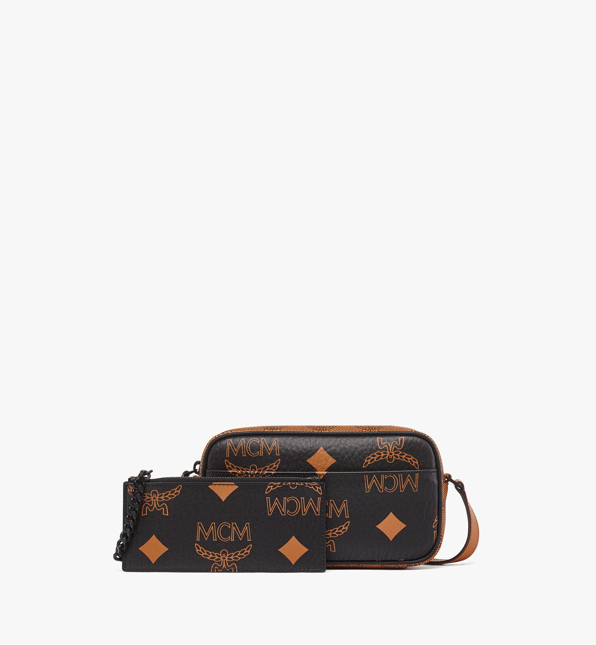 Small Aren Crossbody w/ Pouch in Monogram Mix Black | MCM ®JP