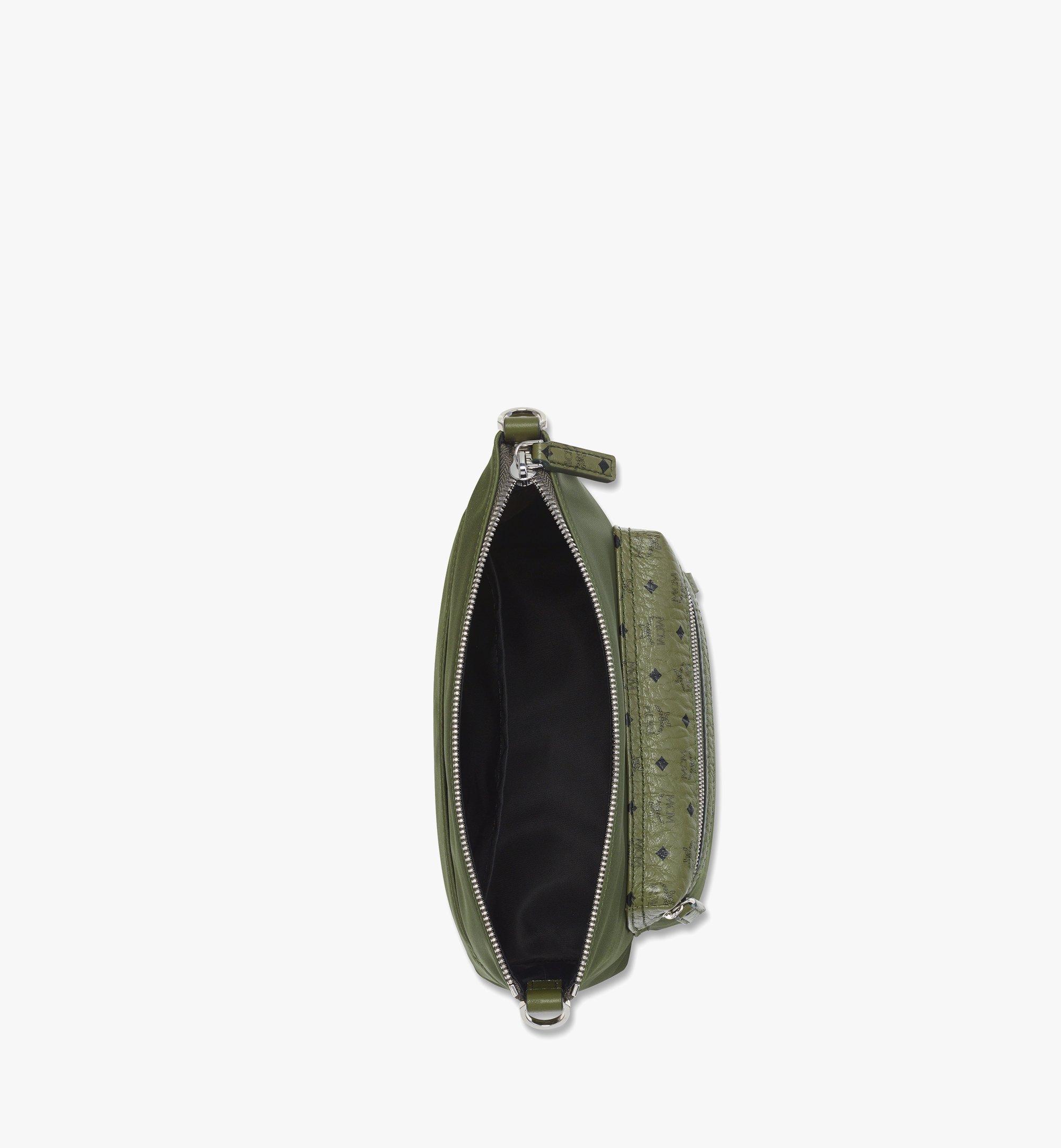MCM Aren Crossbody in ECONYL® and Leather Green MMRFATA02K8001 Alternate View 2
