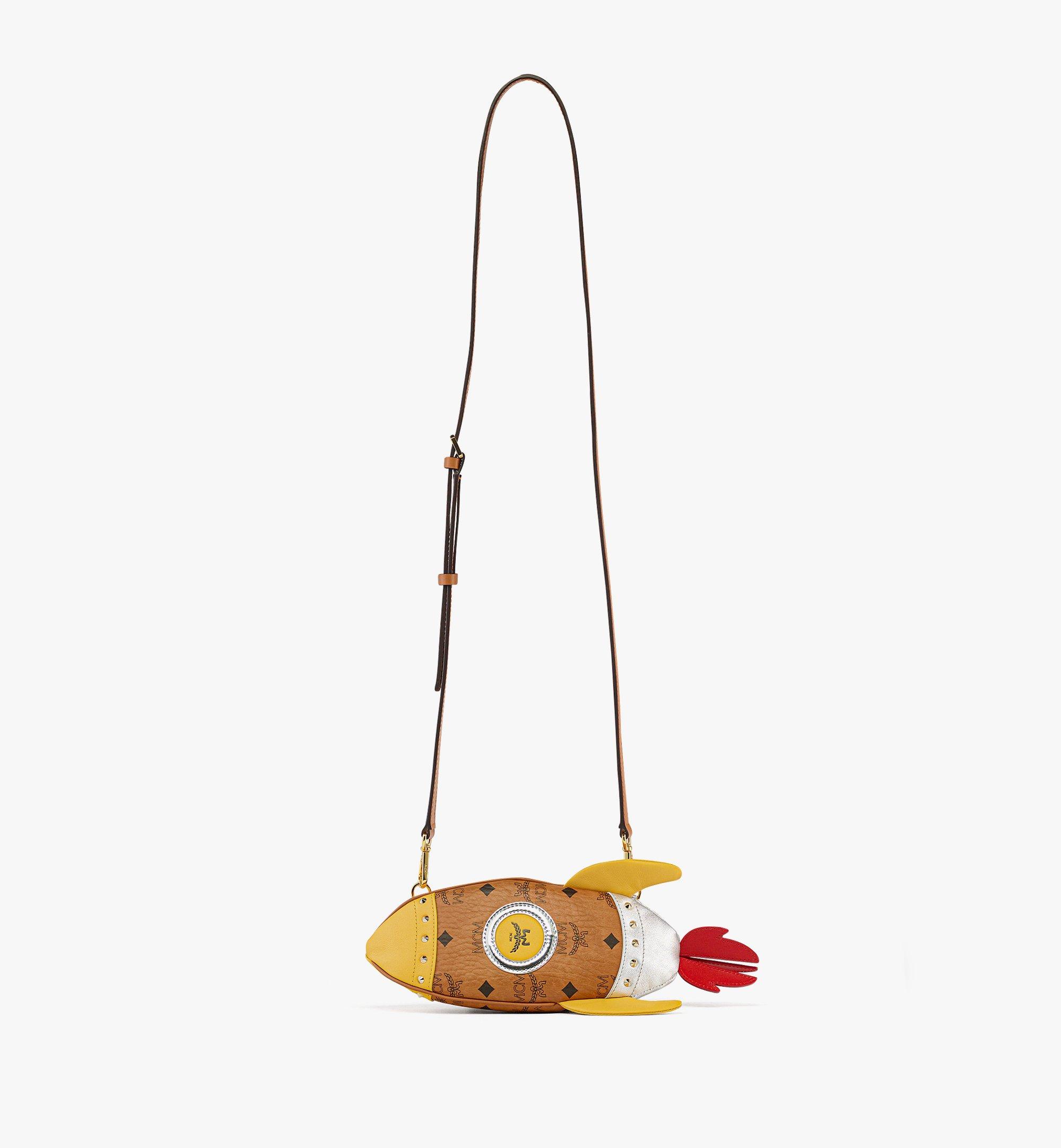 MCM Aren Rocket Crossbody in Visetos Cognac MMRFATA03CO001 Alternate View 3