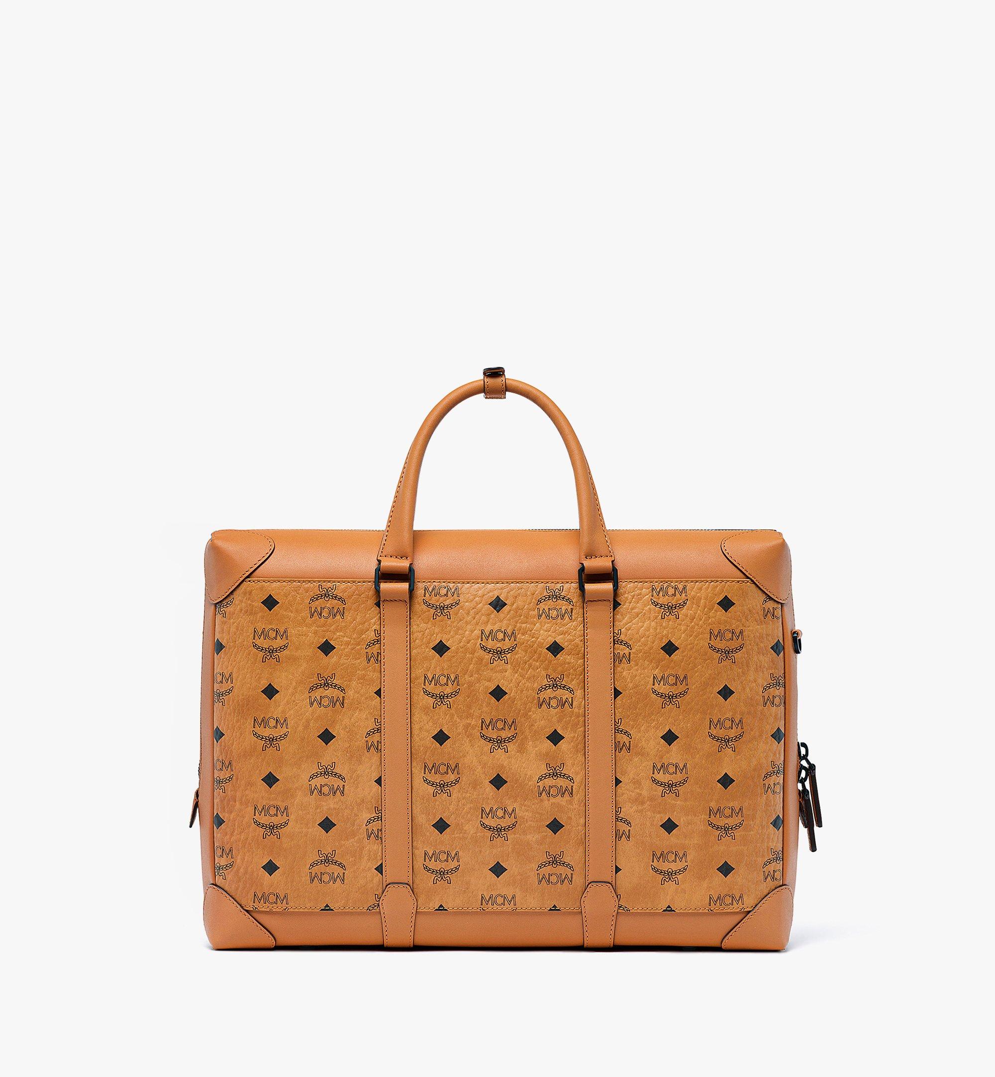 【MCM】正規品☆Classic Visetos Tote★新商品 Small Toni Top-Zip Shopper in Visetos Cognac | MCM ®US