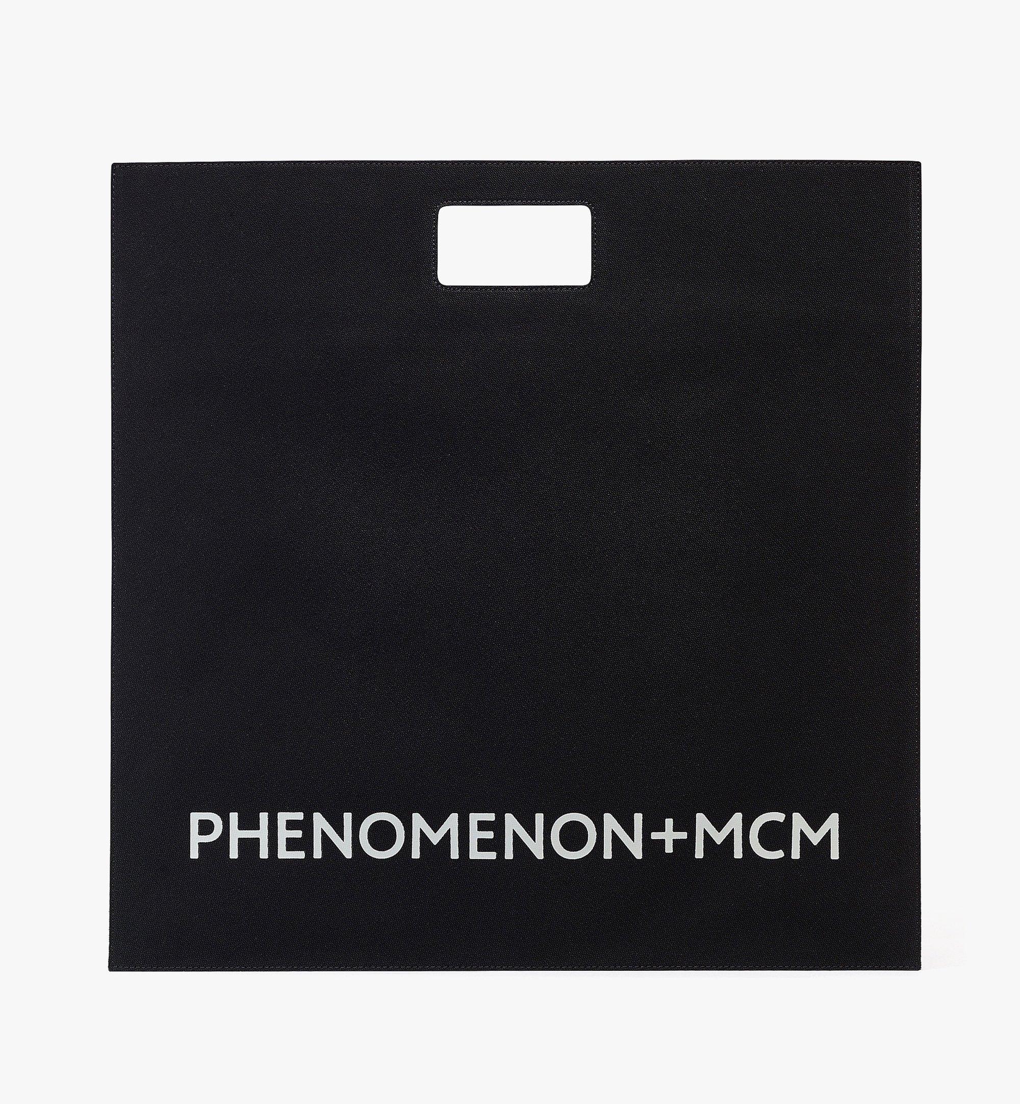 MCM P+M (PHENOMENON x MCM) 棉質帆布大方形托特包 Black MMTCSJP02BK001 更多視圖 2