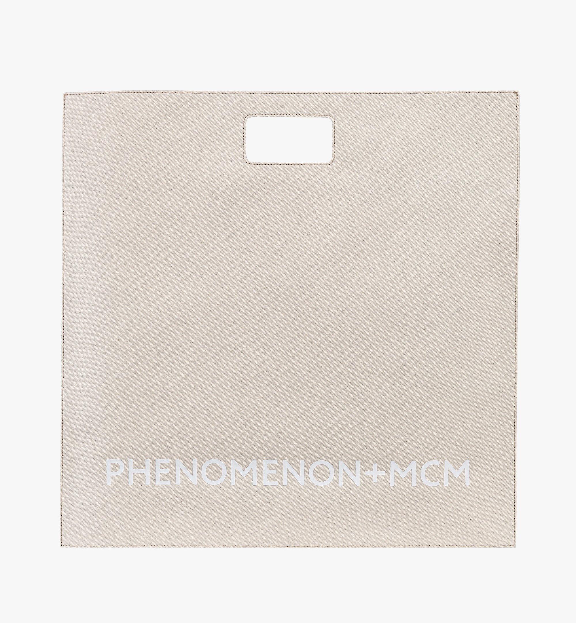 Large P+M (PHENOMENON x MCM) Big Square Tote in Cotton Canvas