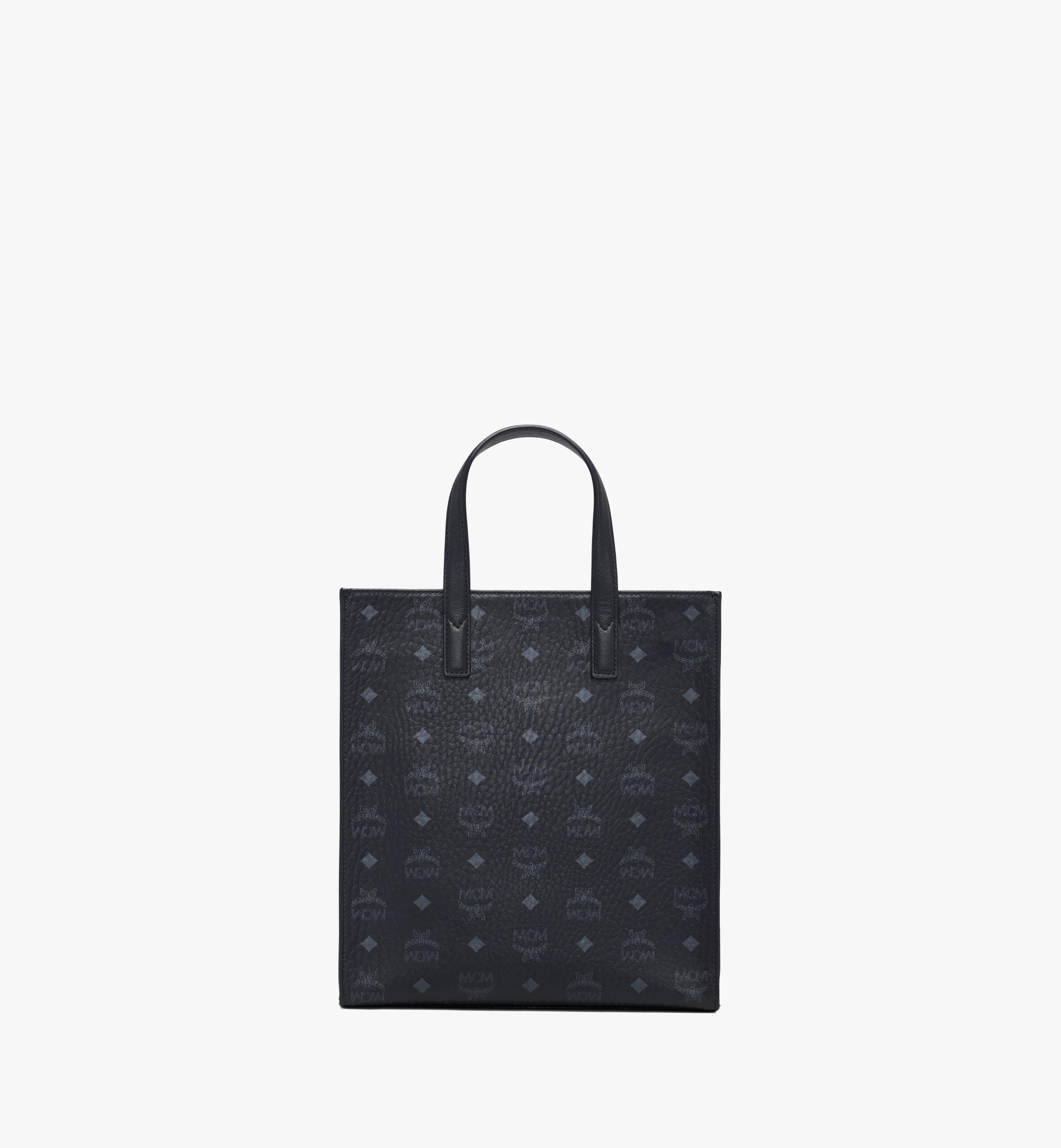 Small Aren Tote in Visetos Black MCM SG