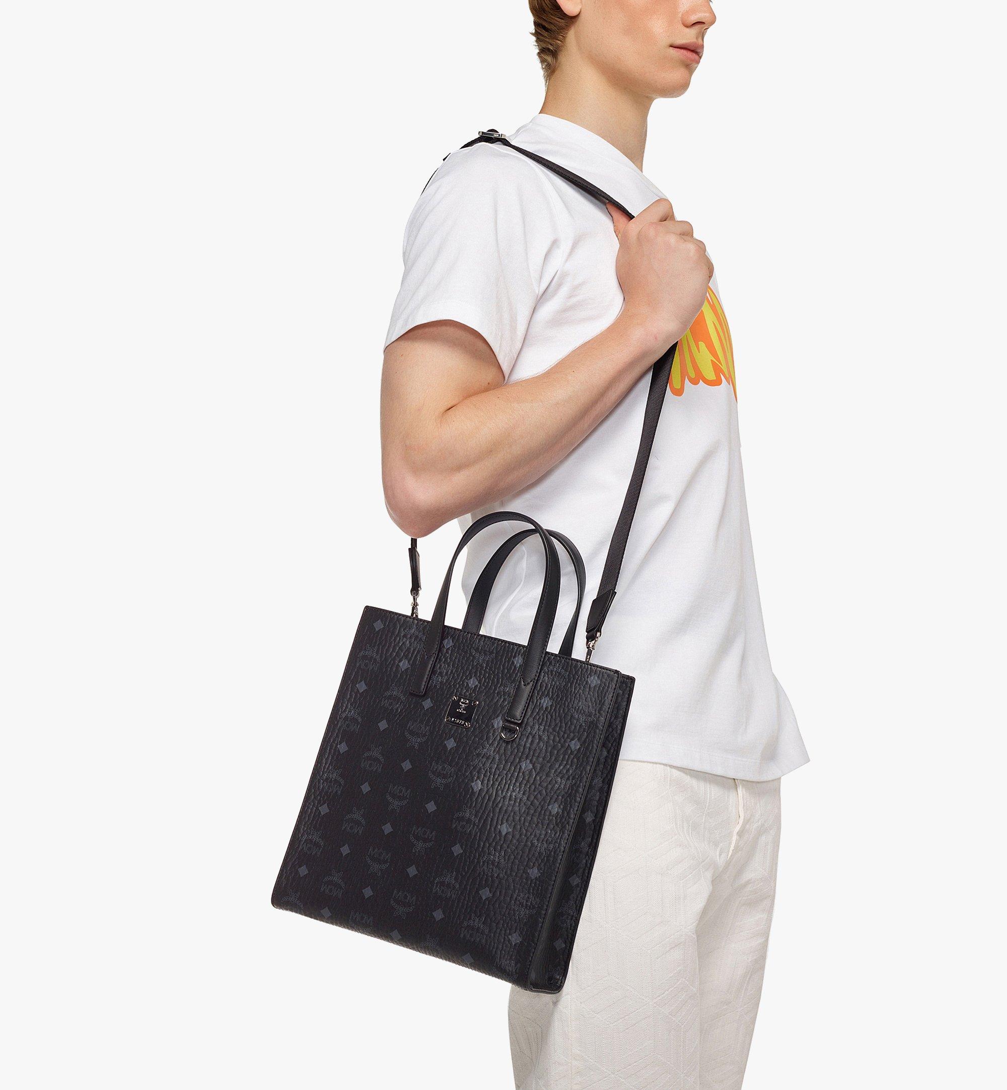 Small Aren Tote in Visetos Black MCM FR