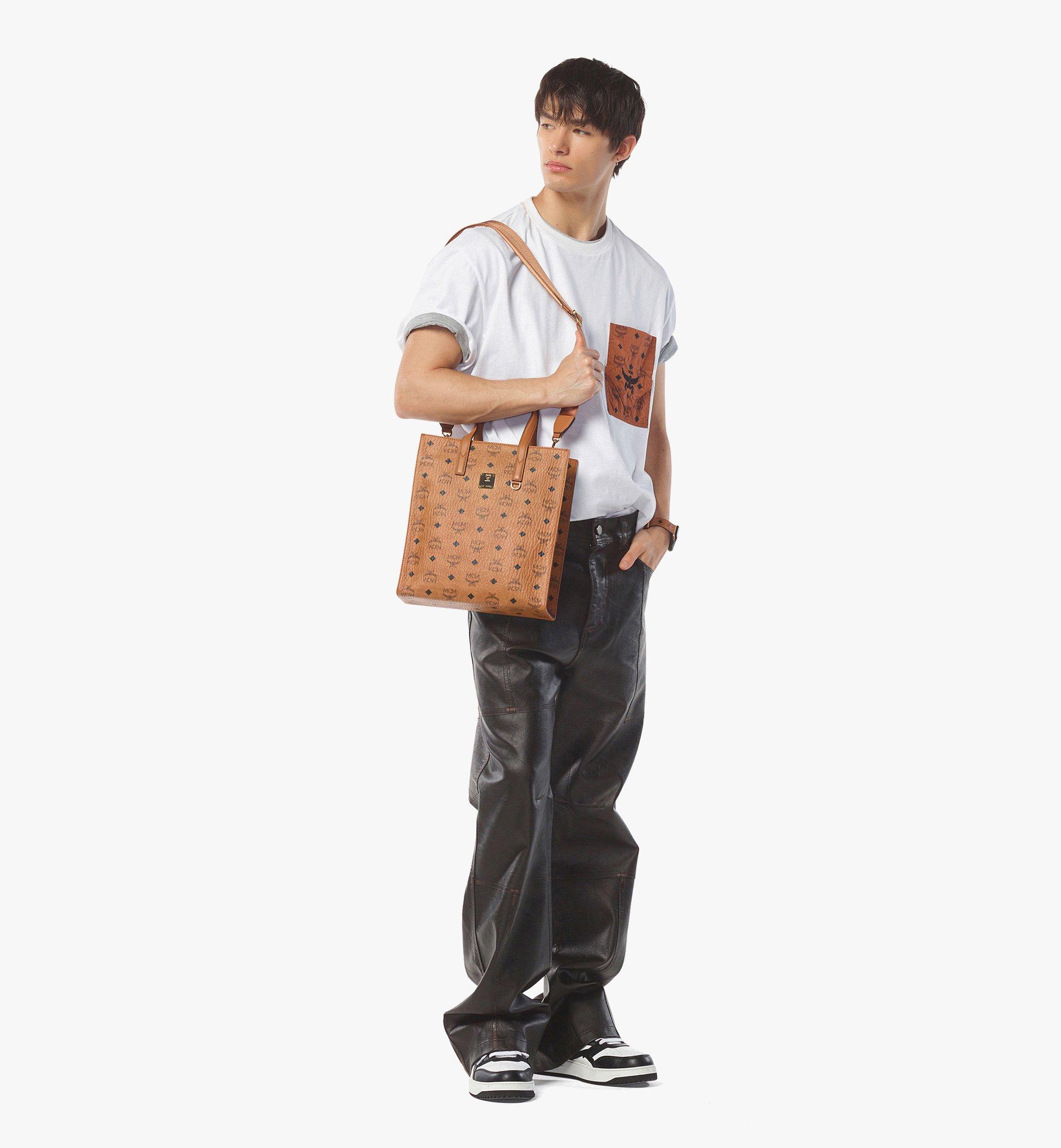 MCM Mini Aren Leather Tote Bag