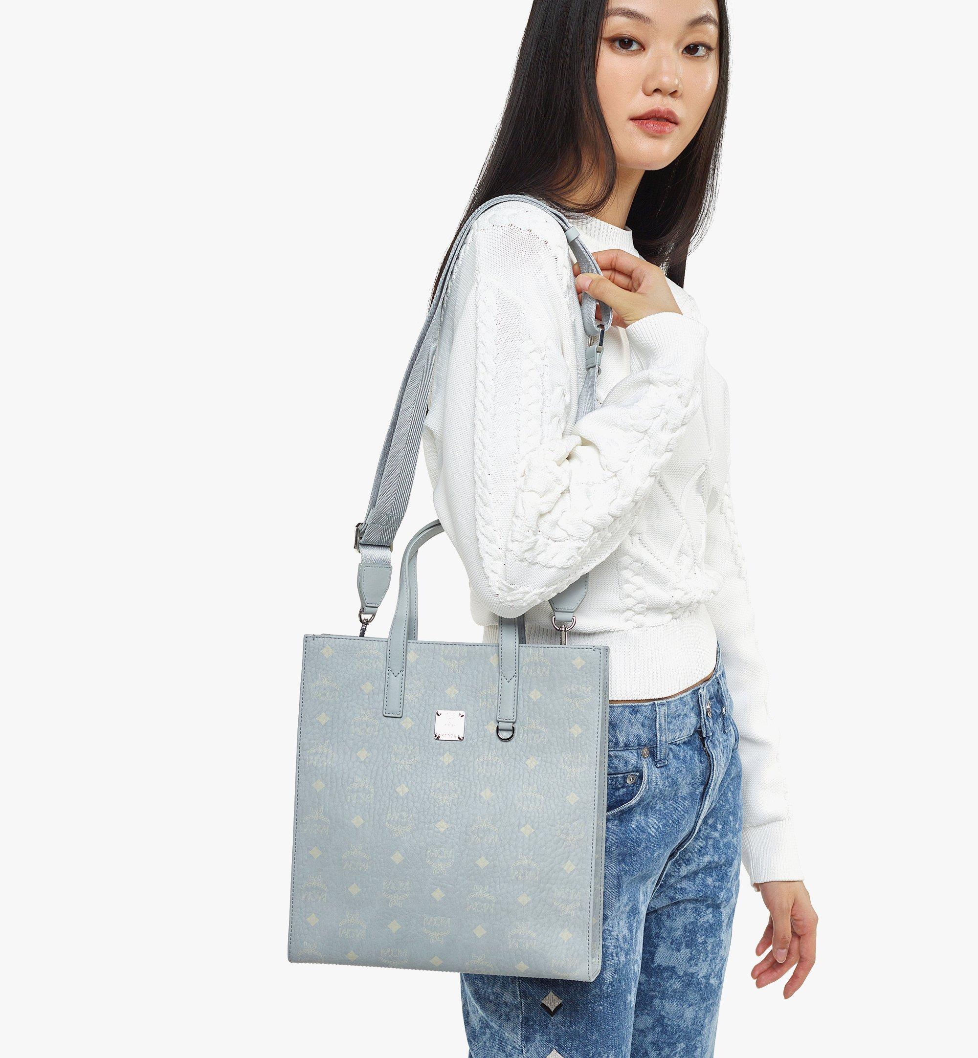 Small Aren Tote in Visetos Grey MCM TH