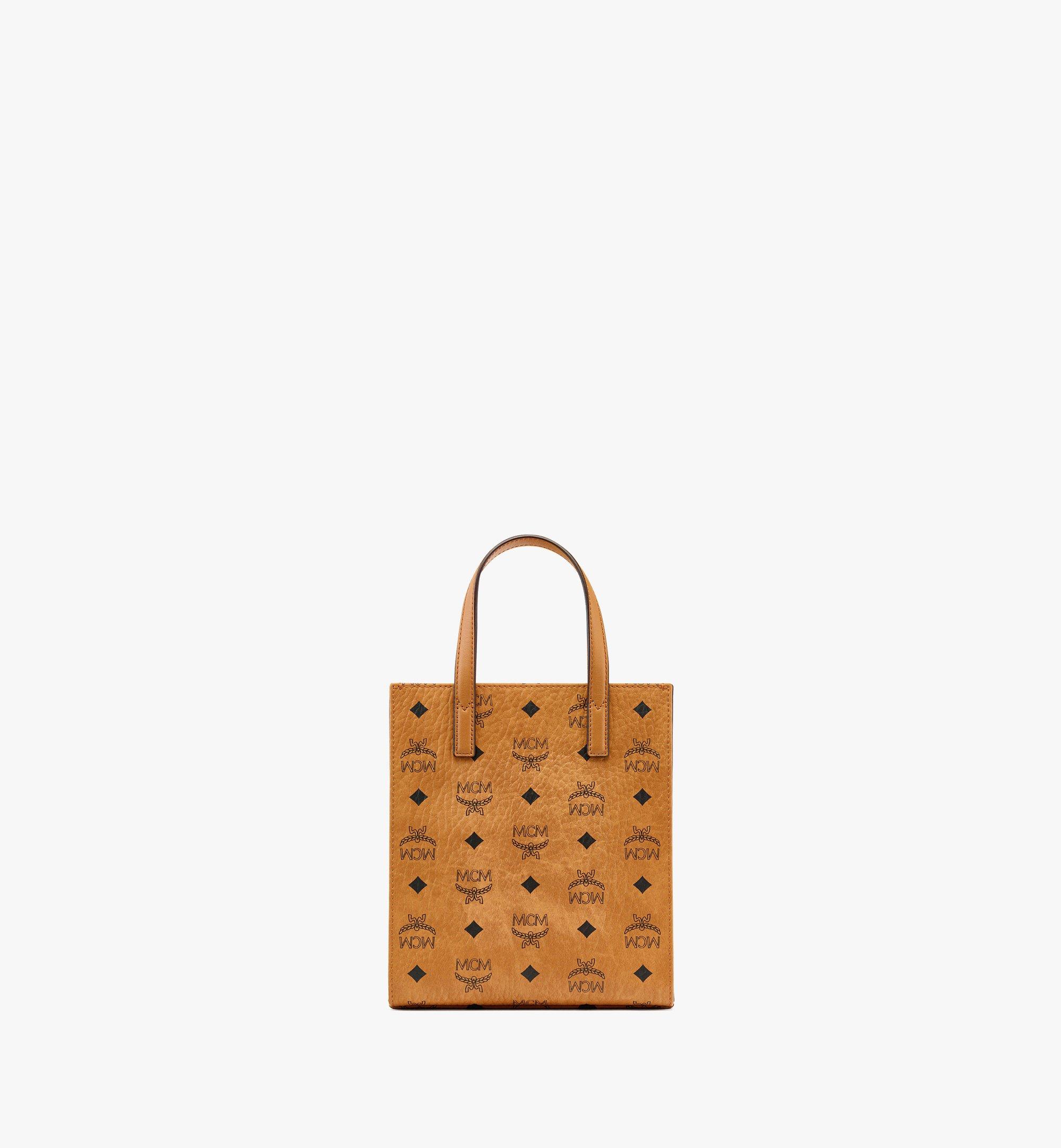 MCM Upcycling Project Klassik Tote in Tiger Marquage Visetos Cognac MMTCSUP02CO001 Alternate View 3