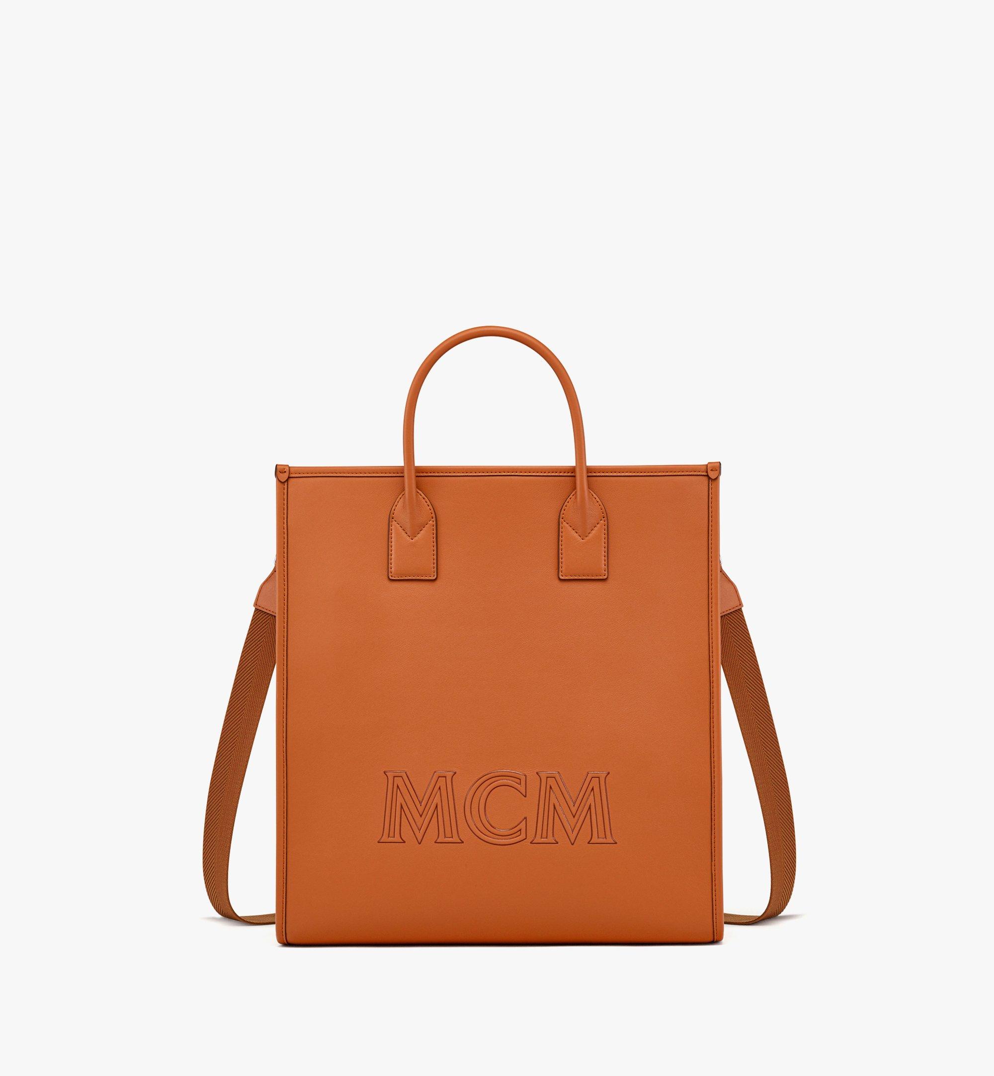 Medium Klassik トートバッグ - スペイン製カーフレザー コニャック | MCM ®JP