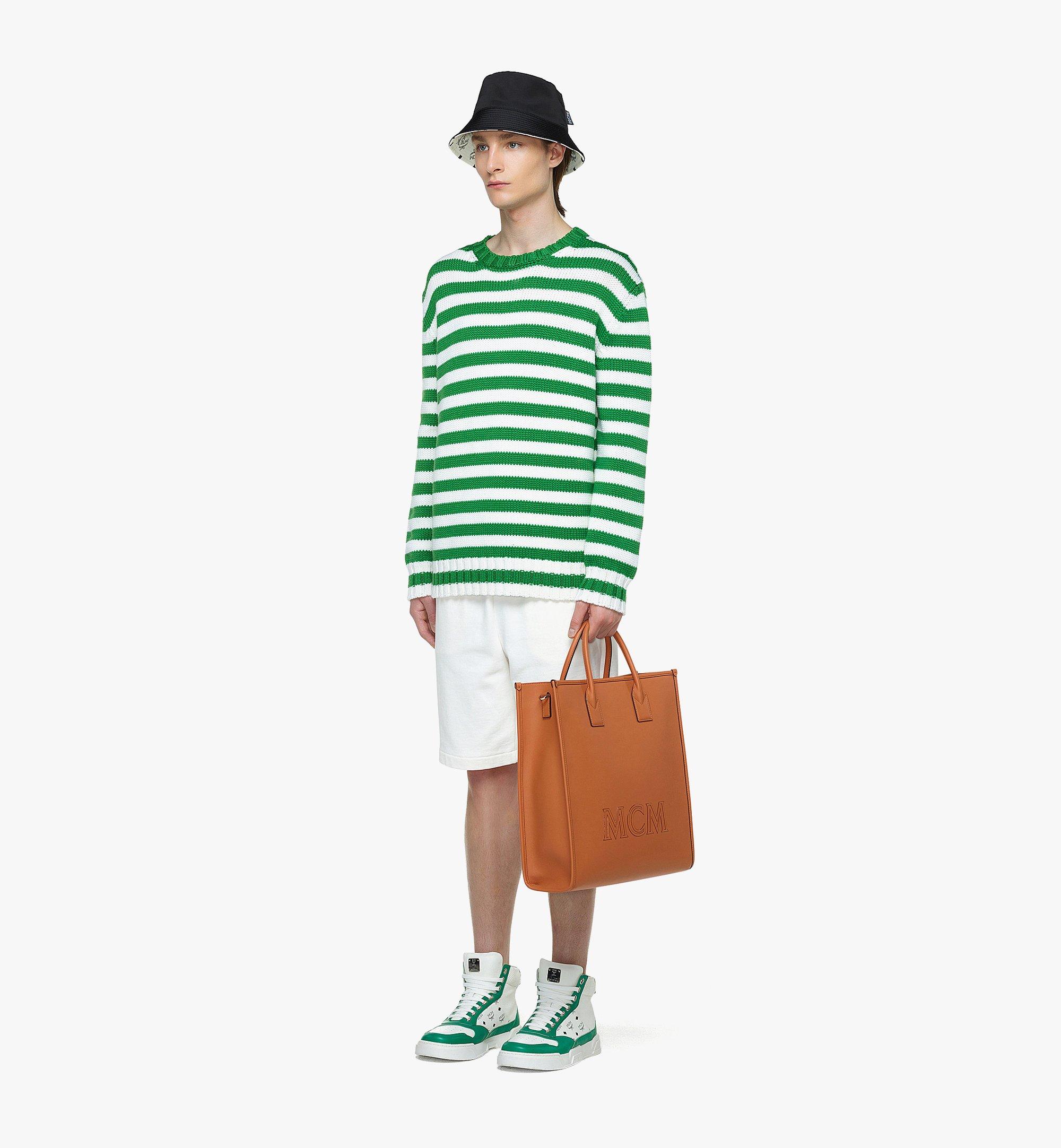 MCM Logo Tote Bag in Green