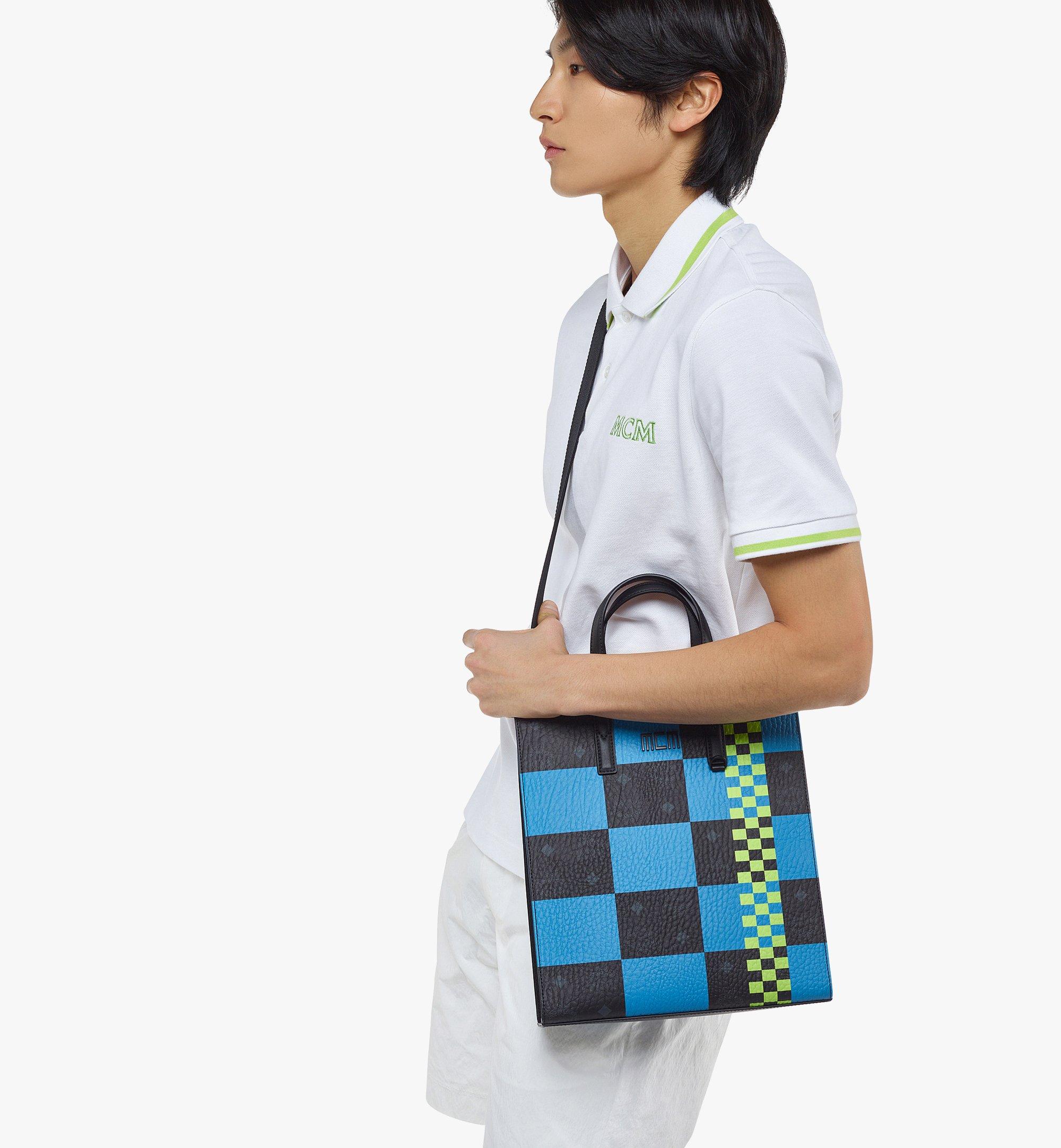 MCM MCM Tech Tote in Checkerboard Visetos Multi MMTDSTC01MT001 Alternate View 2