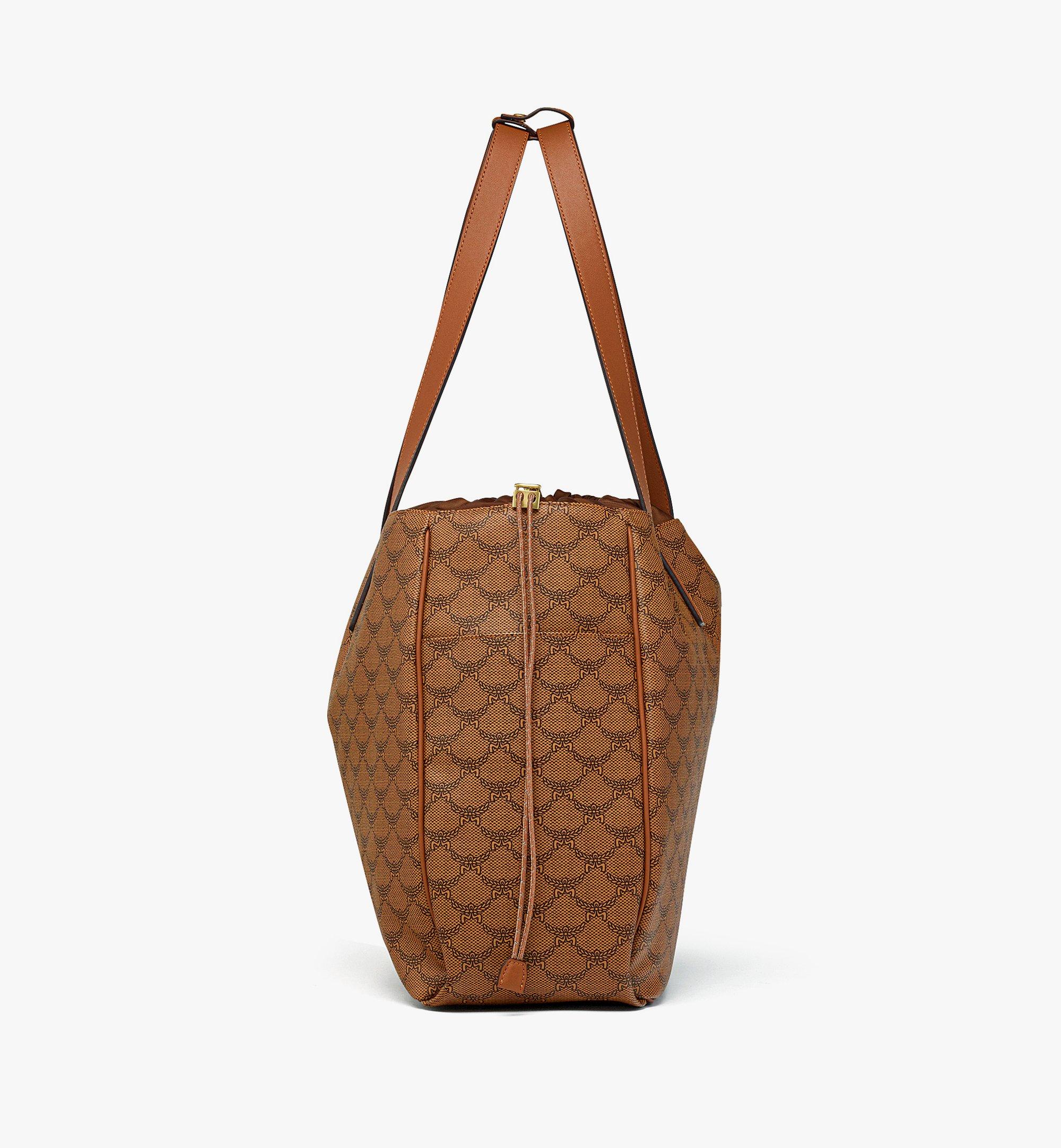 MCM Himmel Drawstring Tote in Lauretos Cognac MMTEAAC01CO001 Alternate View 1