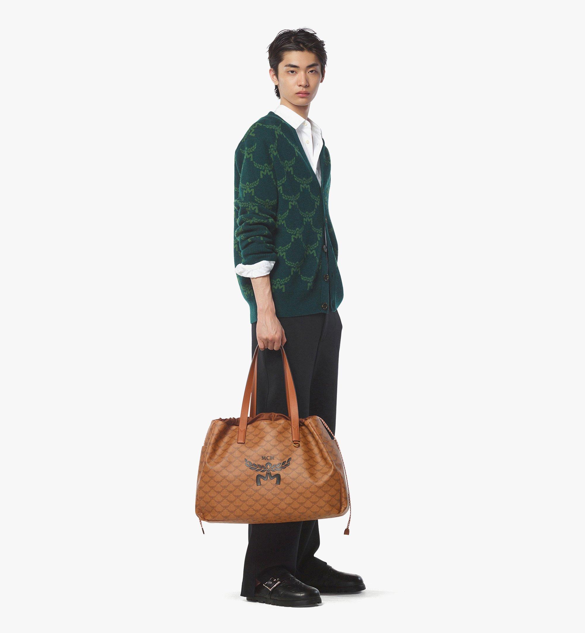 MCM Himmel Drawstring Tote in Lauretos Cognac MMTEAAC01CO001 Alternate View 2