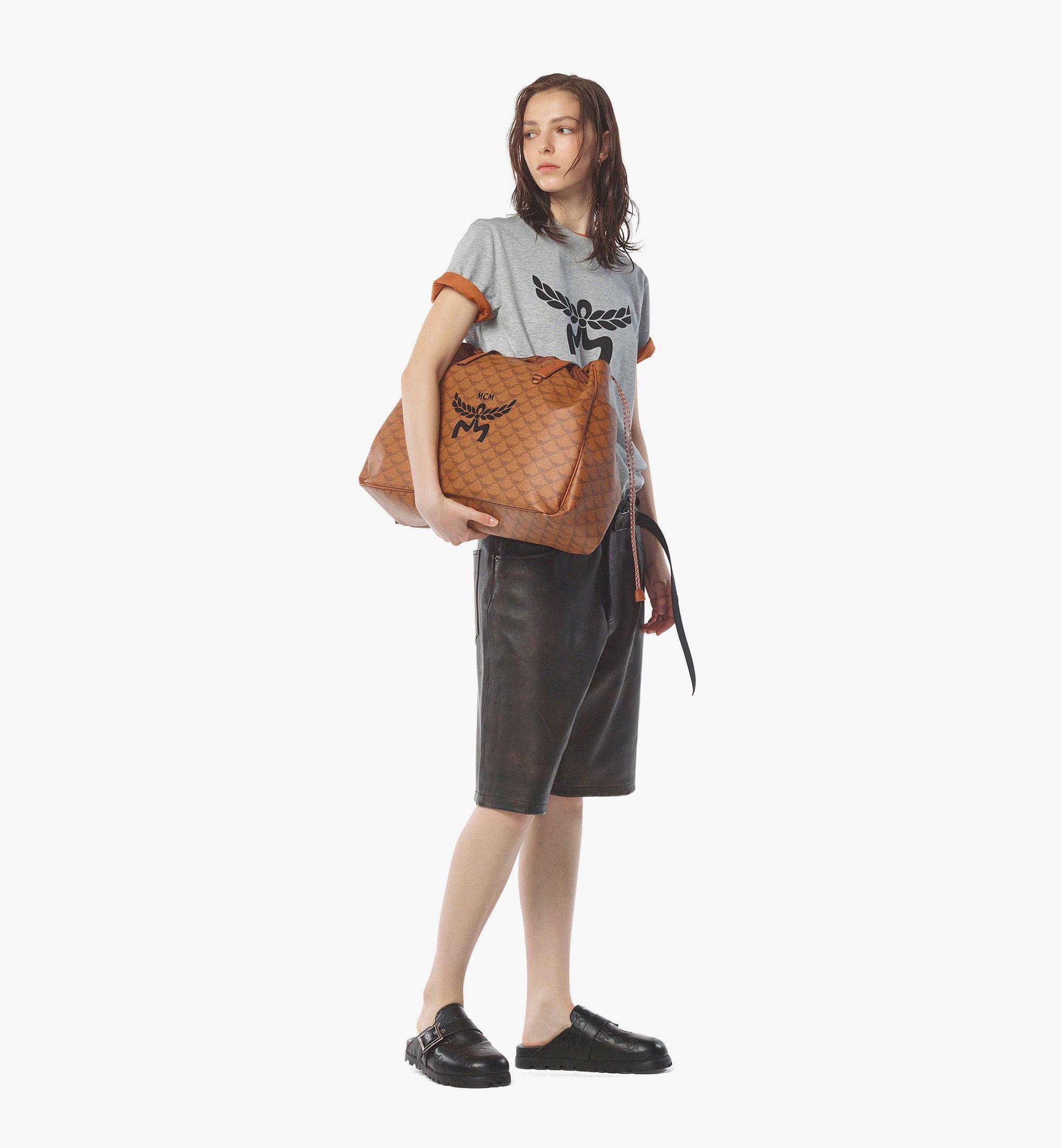MCM Himmel Drawstring Tote in Lauretos Cognac MMTEAAC01CO001 Alternate View 6